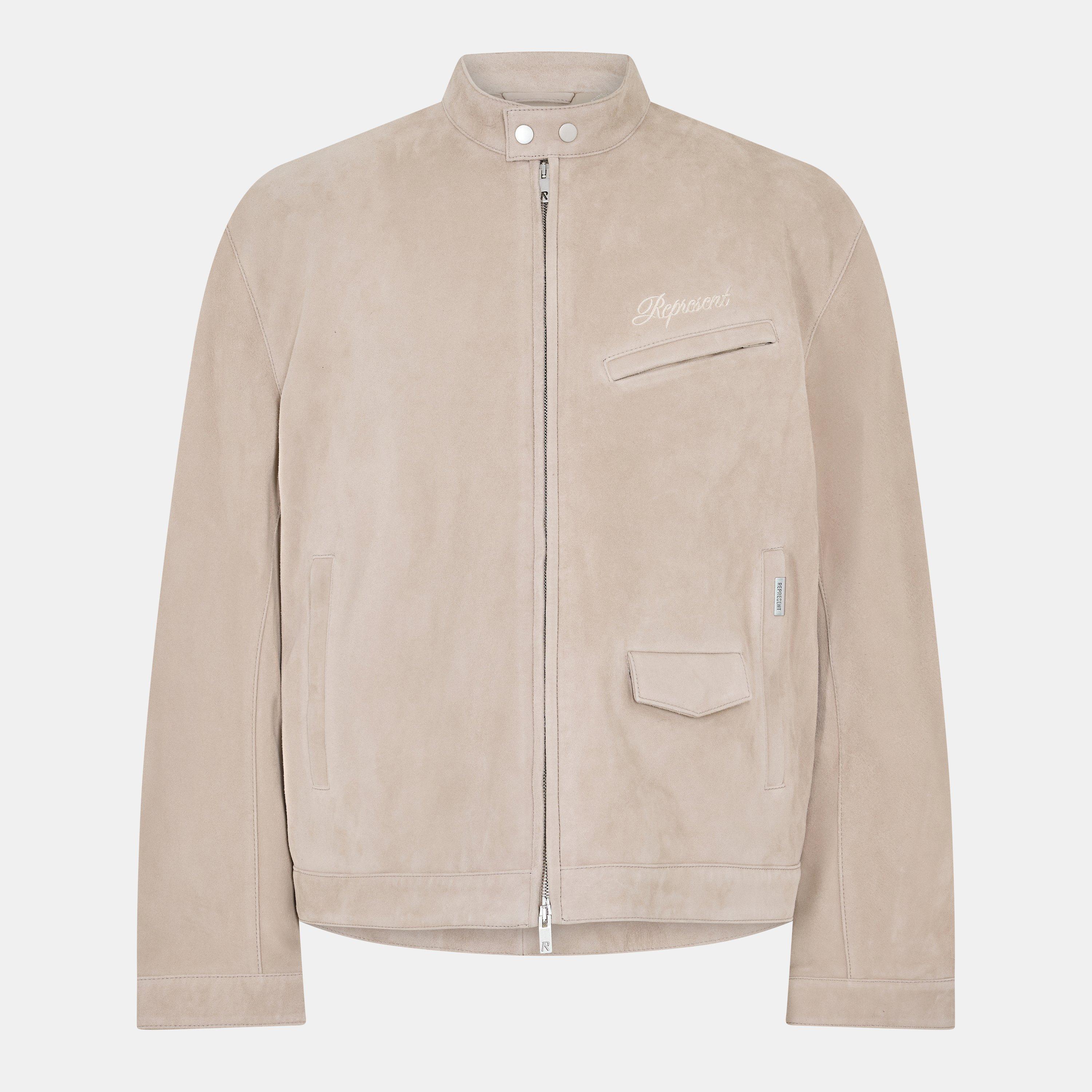 Beige - Represent - Men's Structured Fit Bomber Jacket - 1