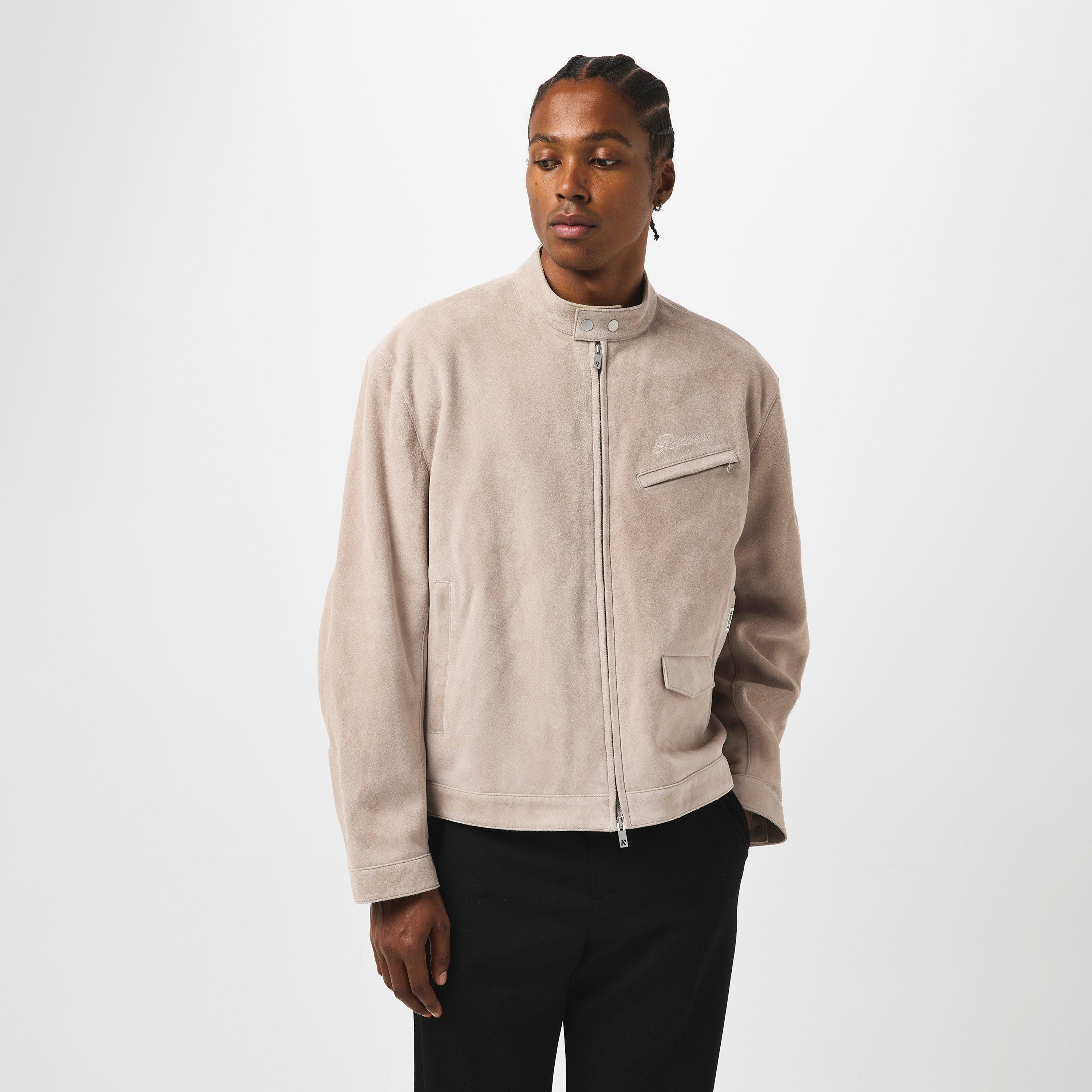 Beige - Represent - Men's Structured Fit Bomber Jacket - 3