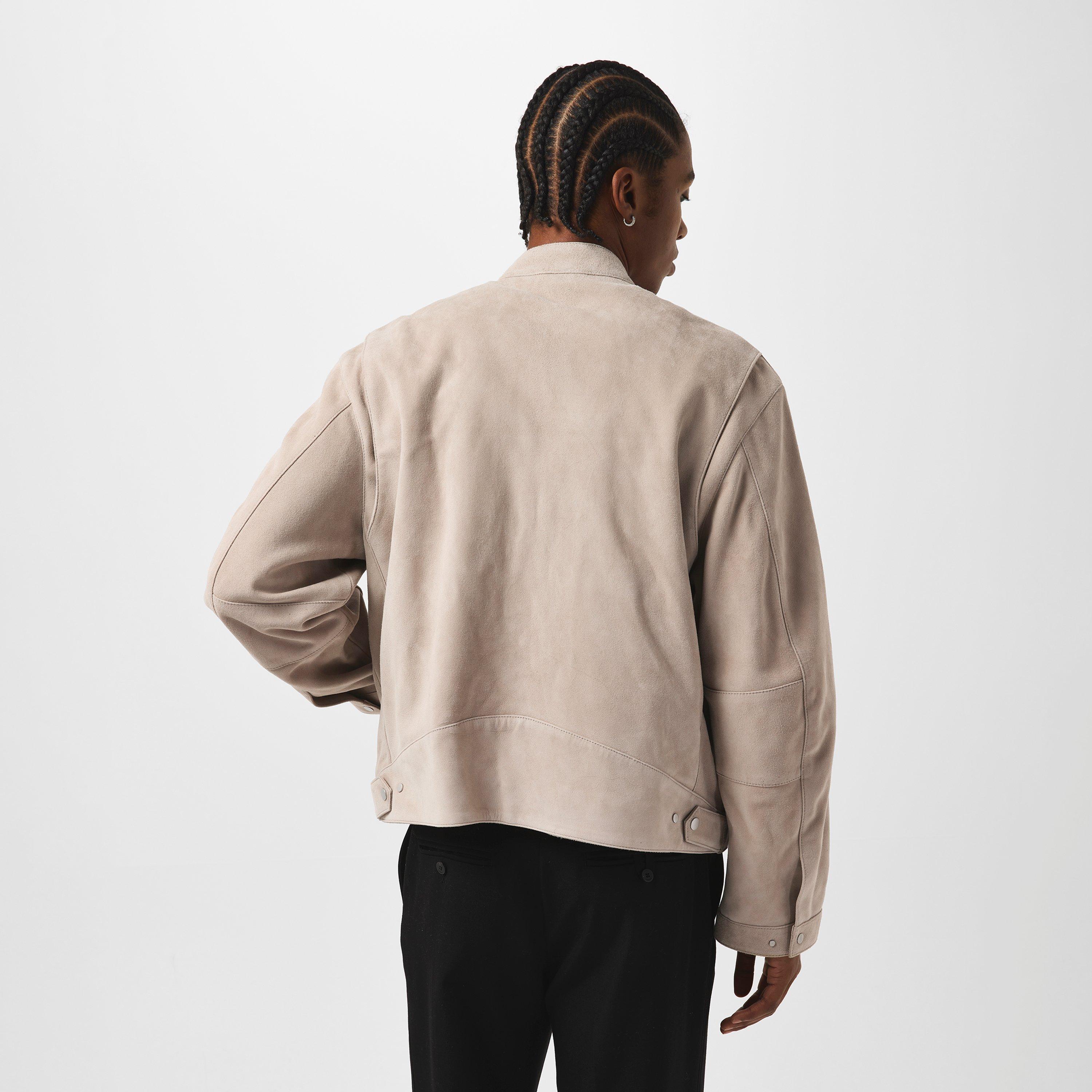 Beige - Represent - Men's Structured Fit Bomber Jacket - 4