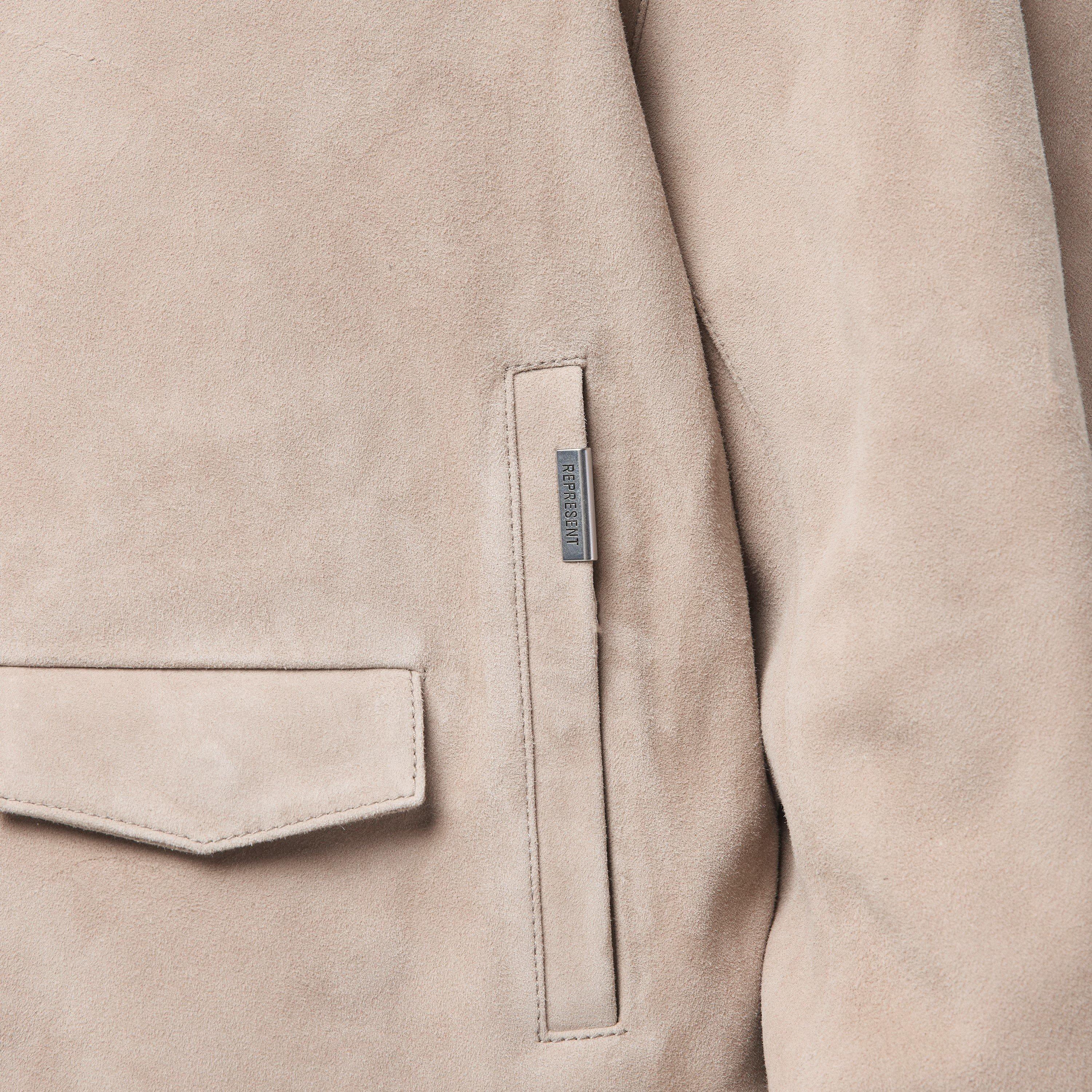 Beige - Represent - Men's Structured Fit Bomber Jacket - 5