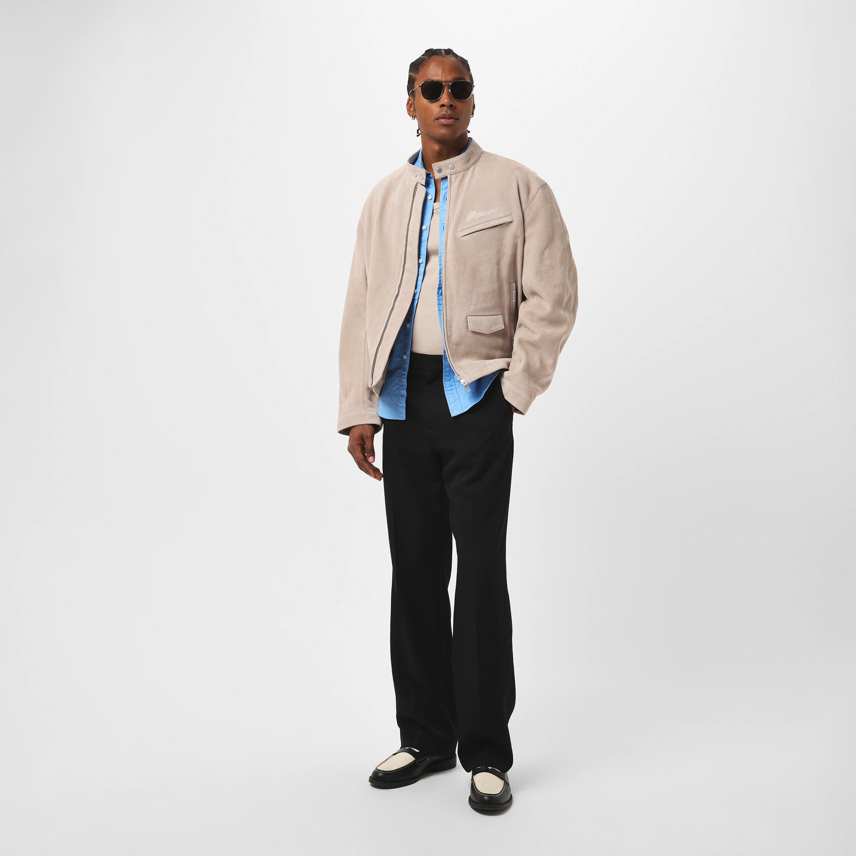 Beige - Represent - Men's Structured Fit Bomber Jacket - 6