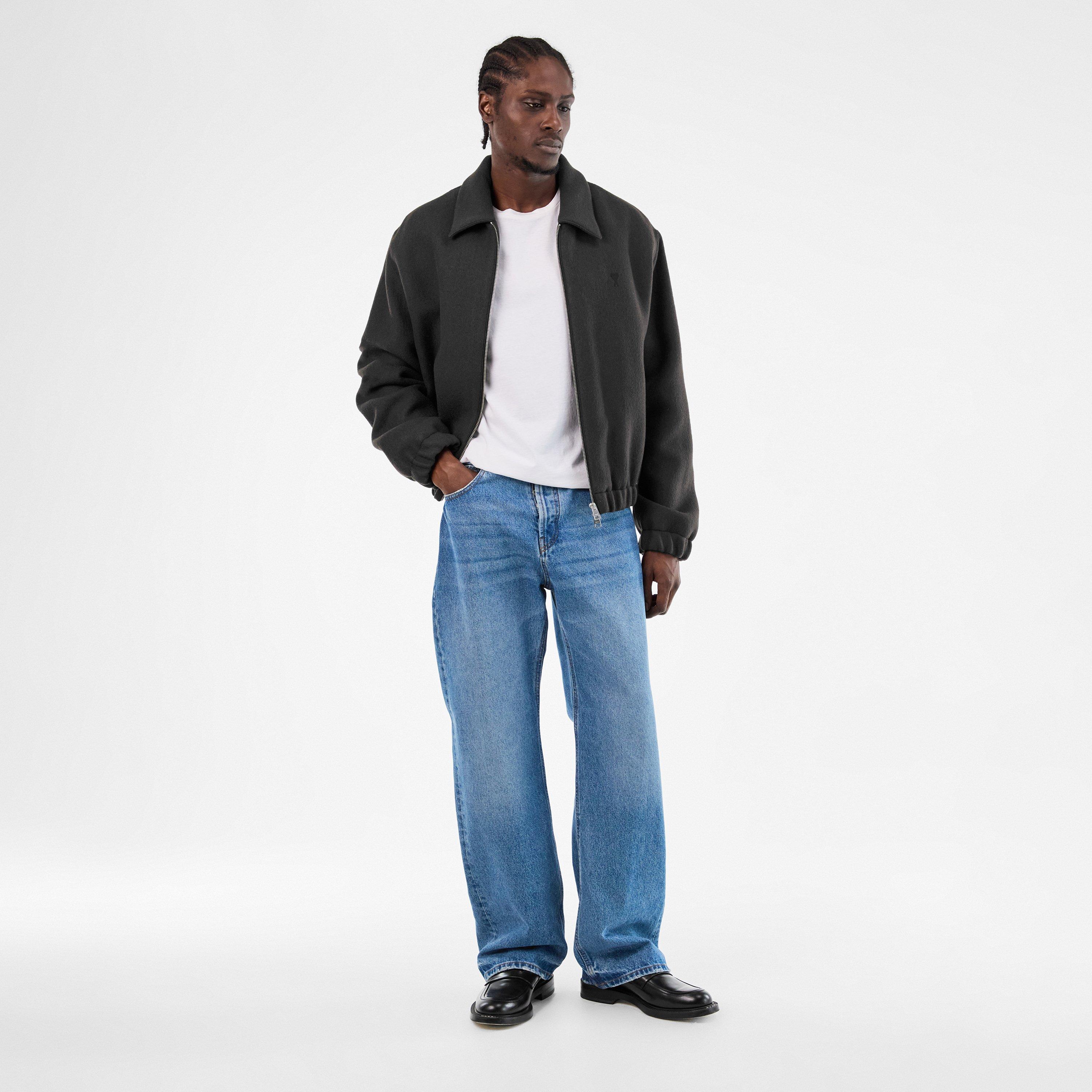 Anthracite 020 - Ami Paris - Men's Harrington Jacket - 6