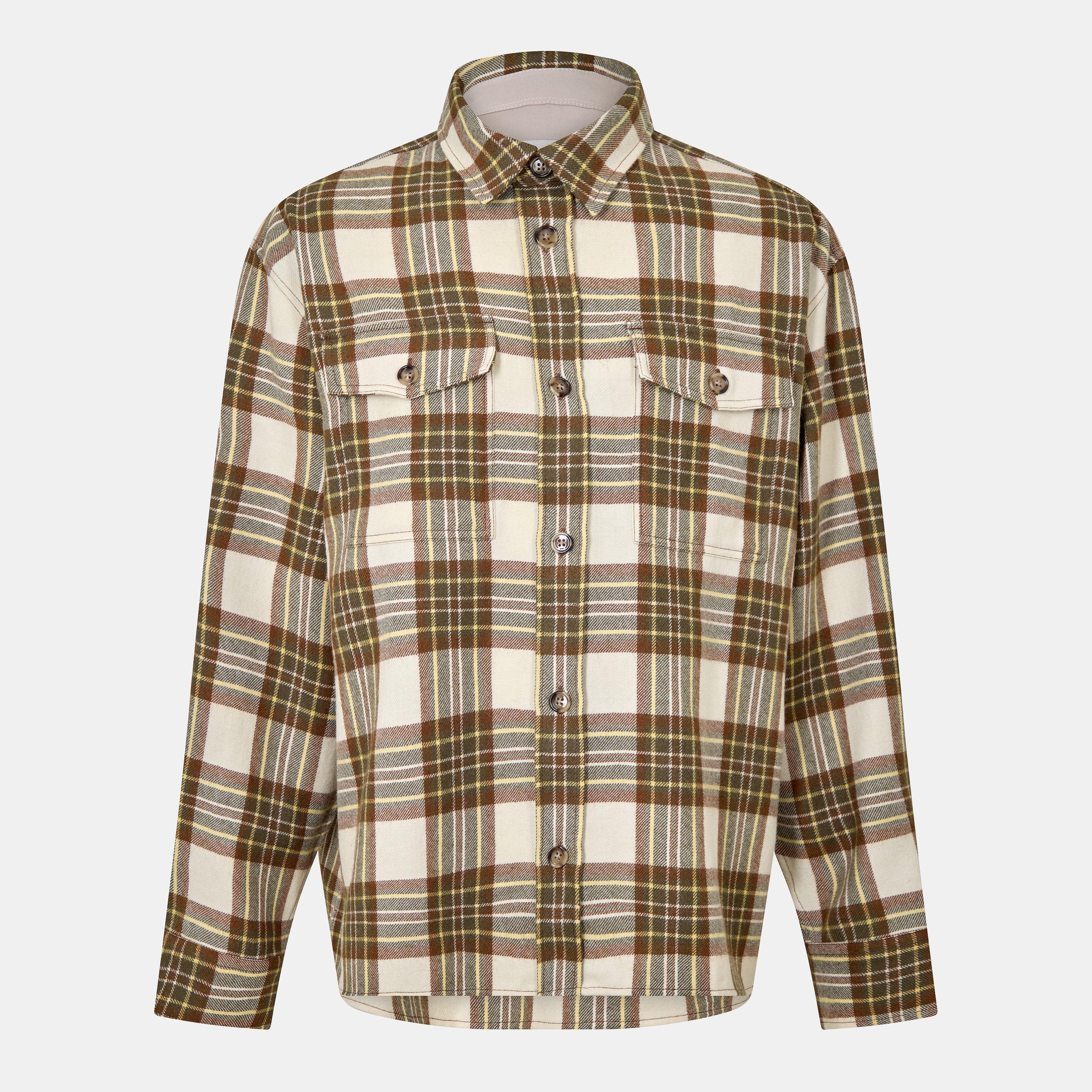 Ami Paris Men's Noisette 2186 Check Overshirt - Large
