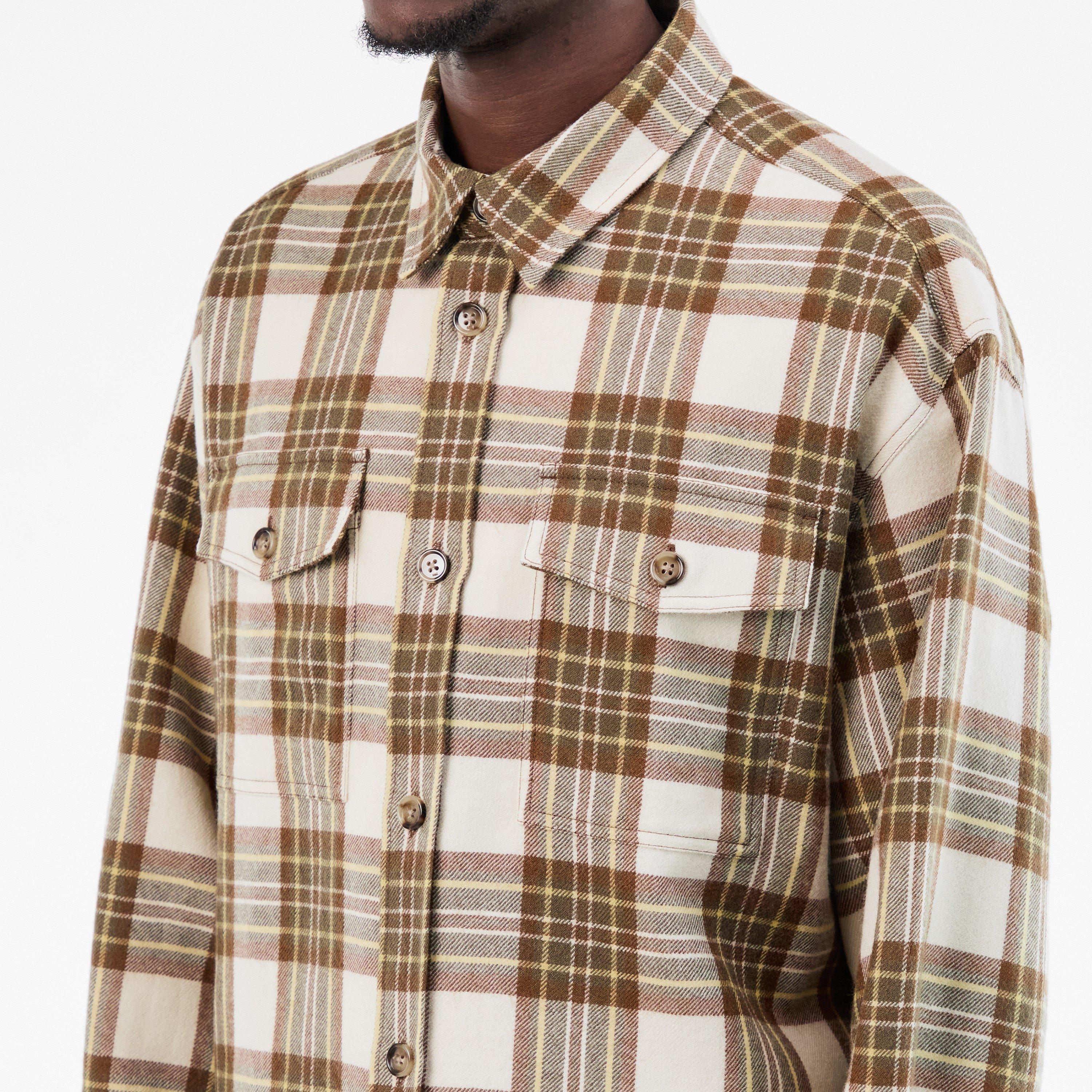 Noisette 2186 - Ami Paris - Men's Check Overshirt - 5
