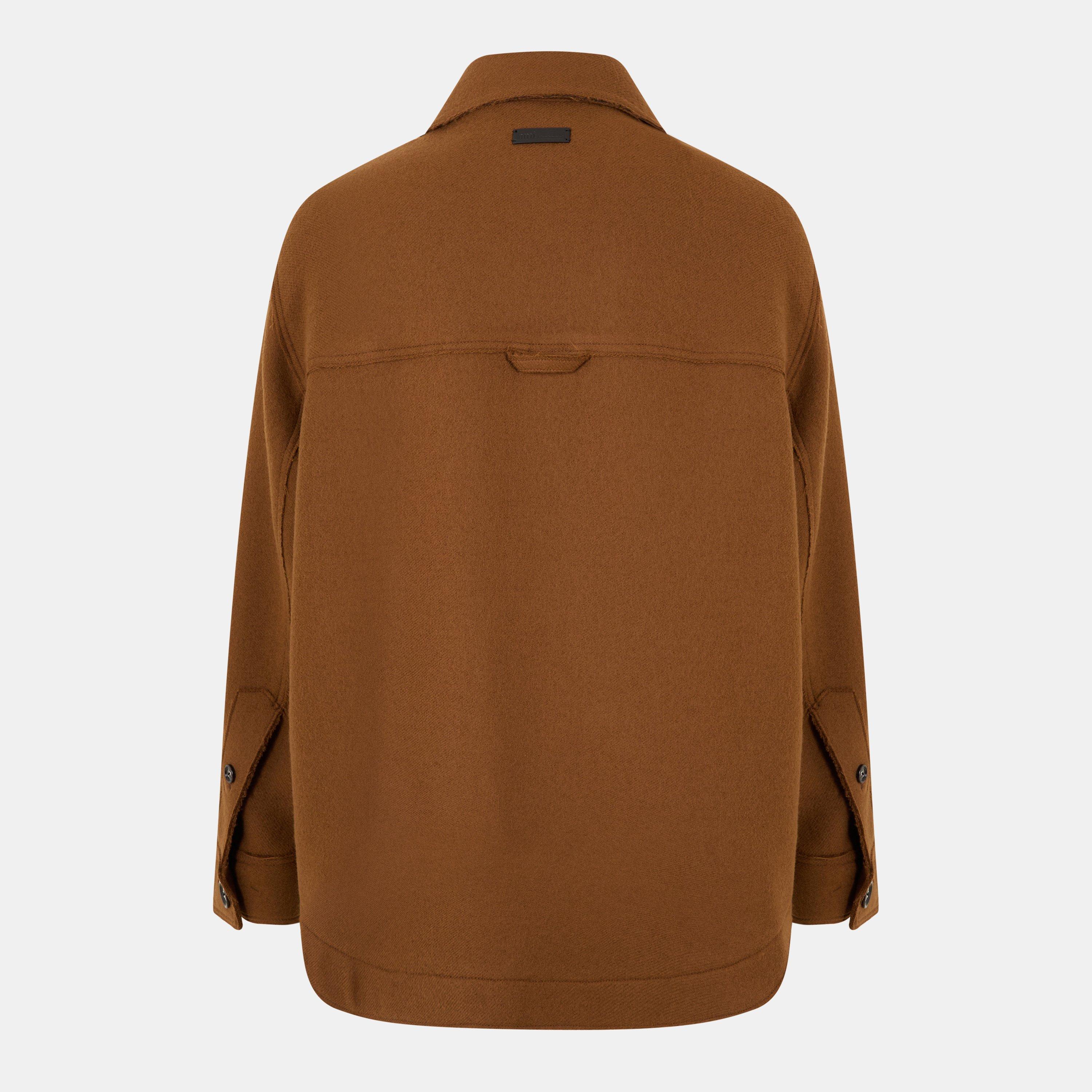 Noisette 216 - Ami Paris - Men's Wool Structured Overshirt - 2