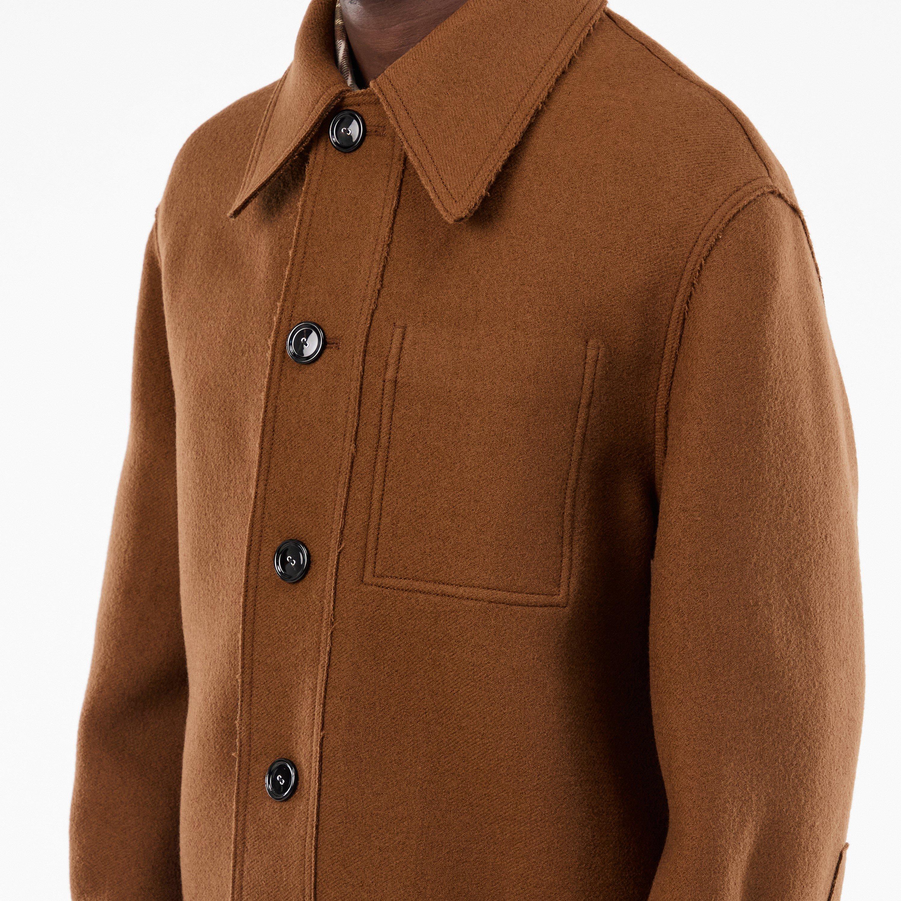 Noisette 216 - Ami Paris - Men's Wool Structured Overshirt - 5