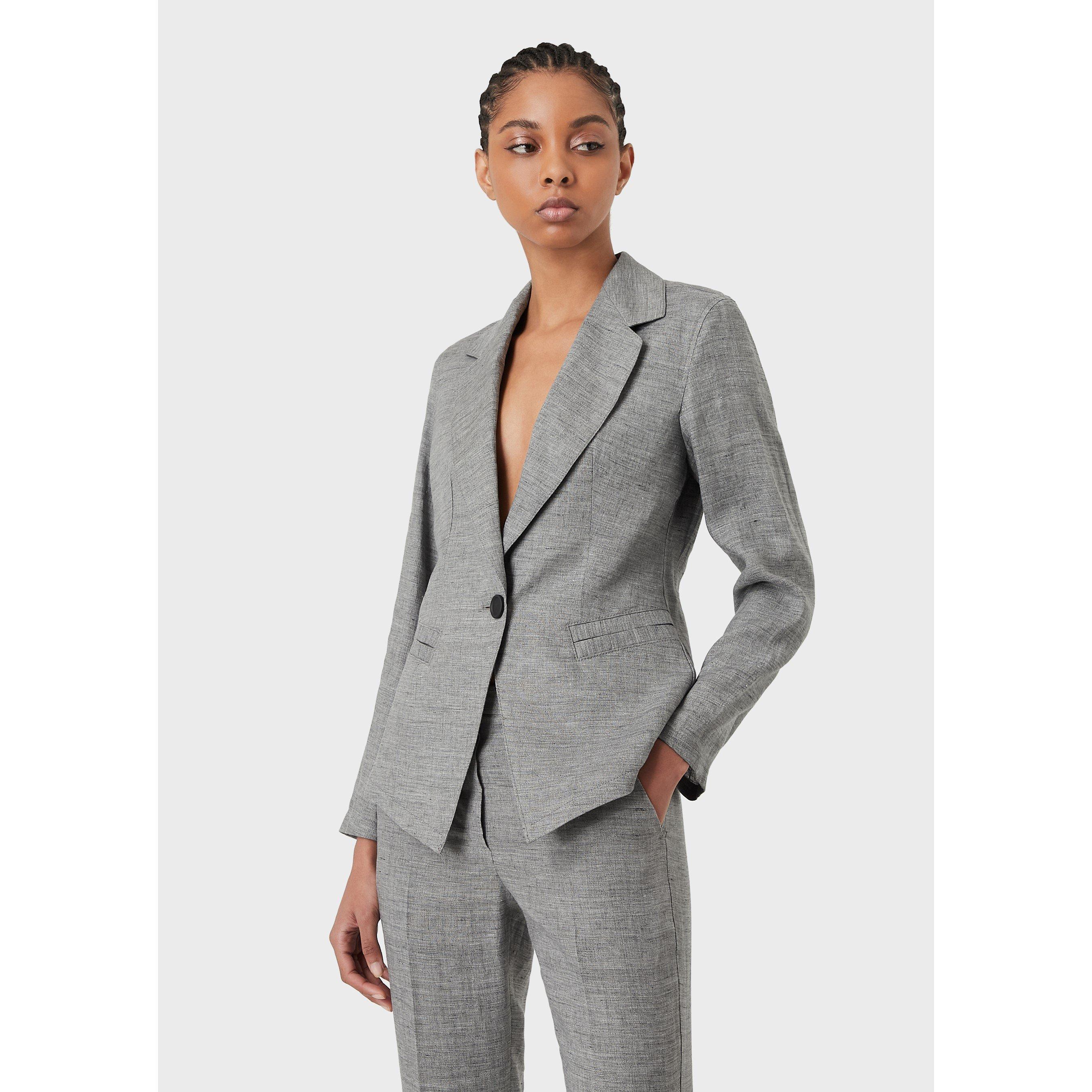 Emporio Armani Linen Blazer Womens Blazers Cruise Fashion