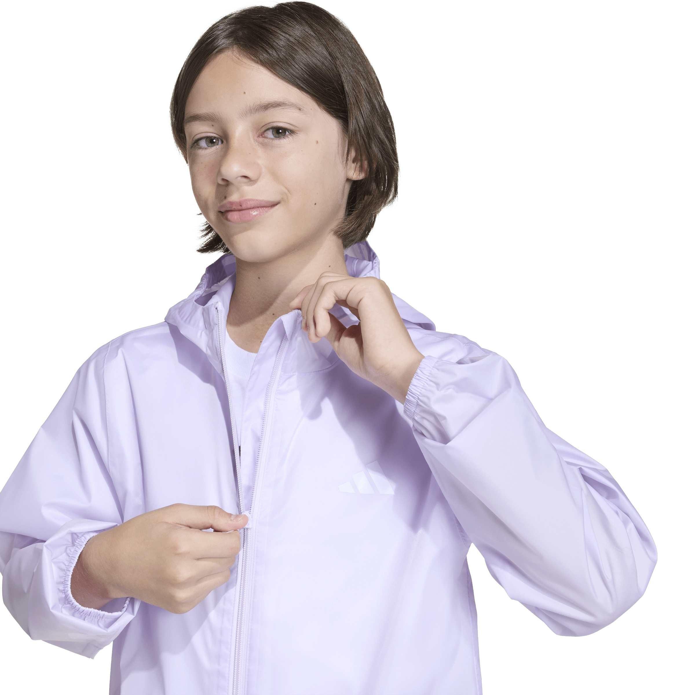 Lilac - adidas - Kids' Rain Anorak Jacket - 8