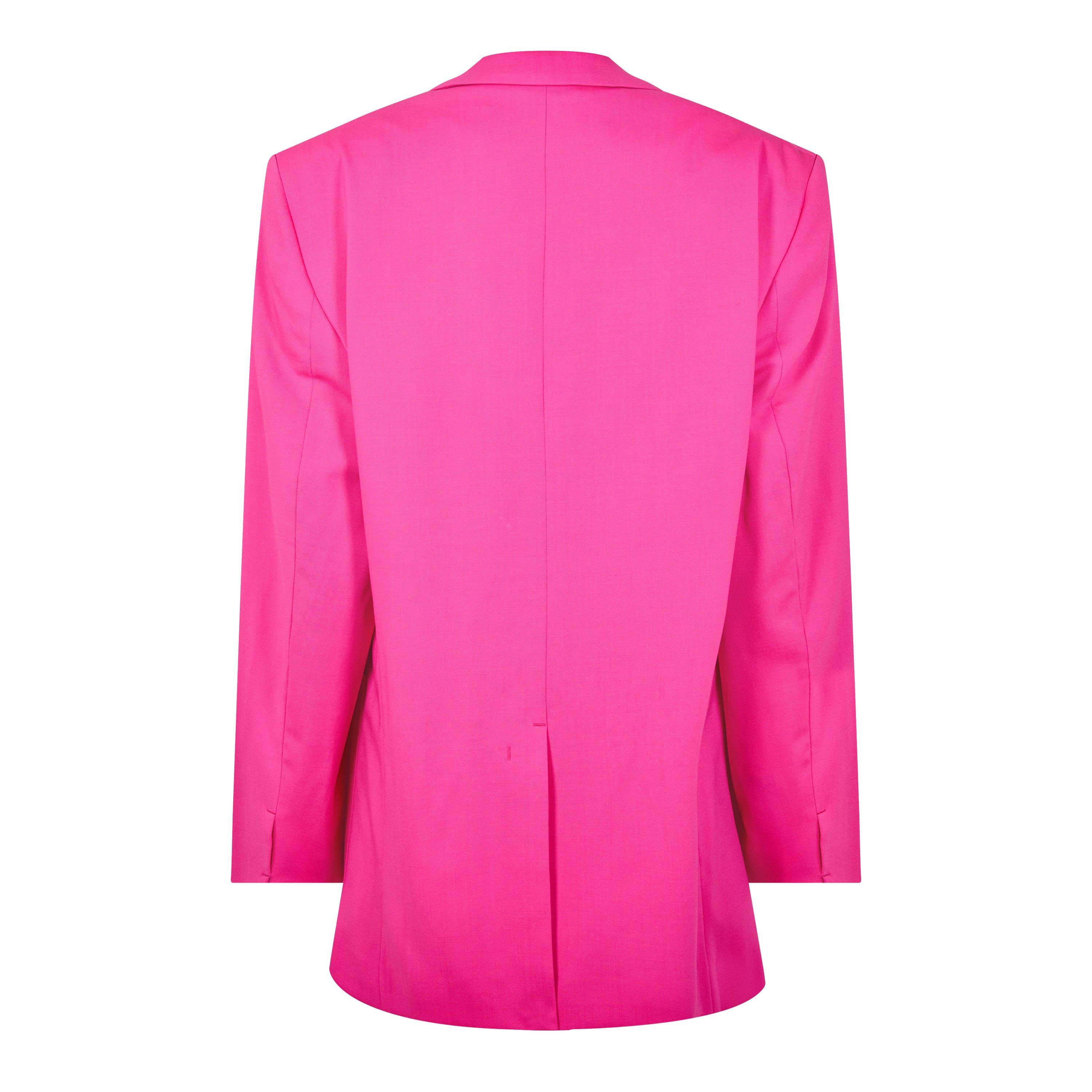 Pink - Jacquemus - Women's Le D'Homme Wool Long Sleeve Oversized Blazer - 6