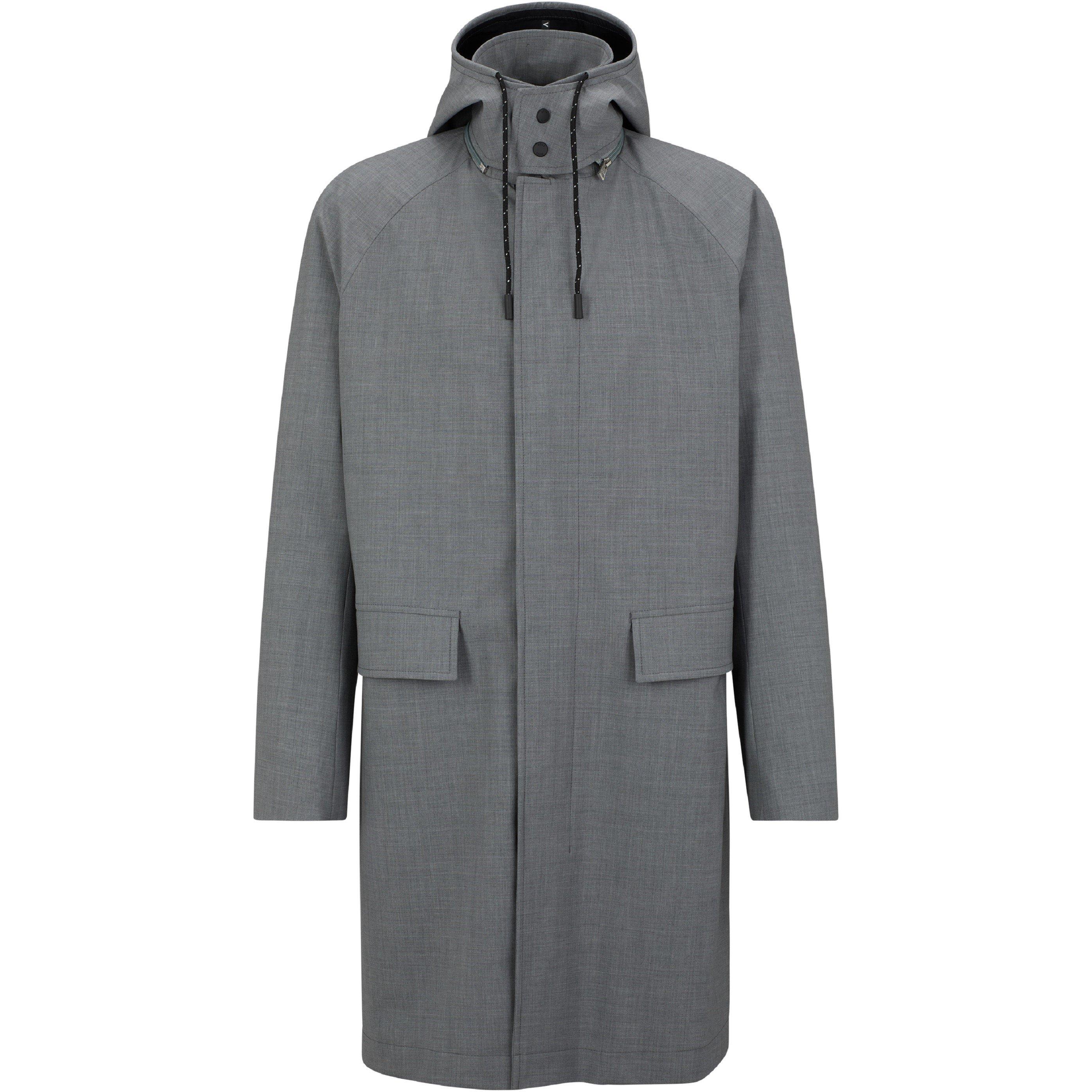 Silver - Boss - Men's P Jared Hood Overcoat