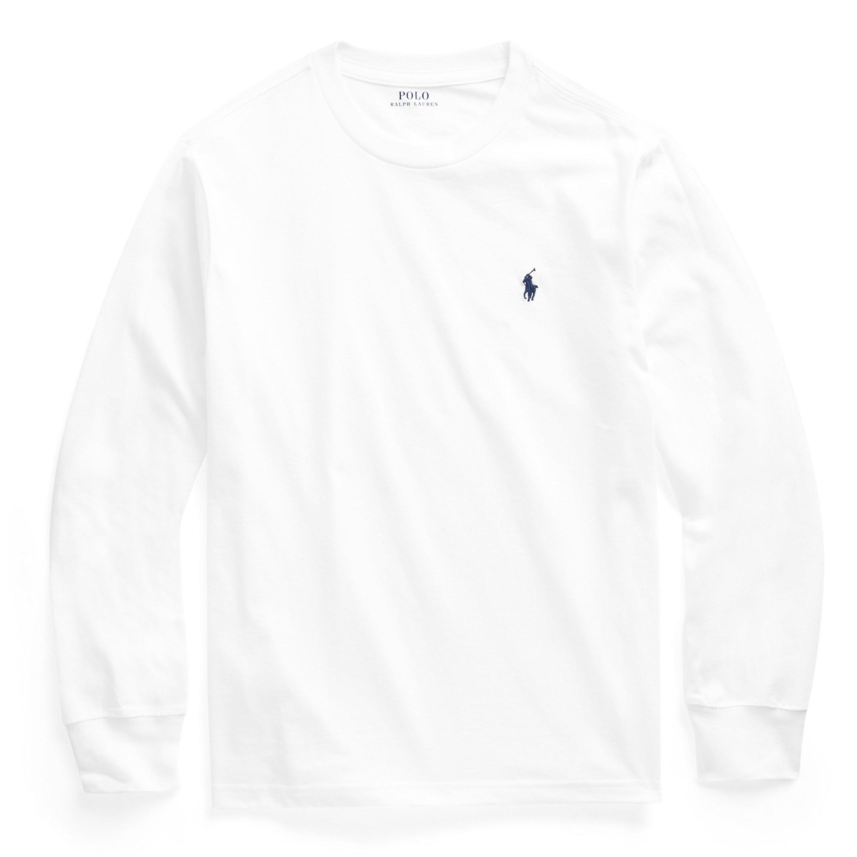 White - Polo Ralph Lauren - Kids' Cotton Long Sleeve T-Shirt - 1