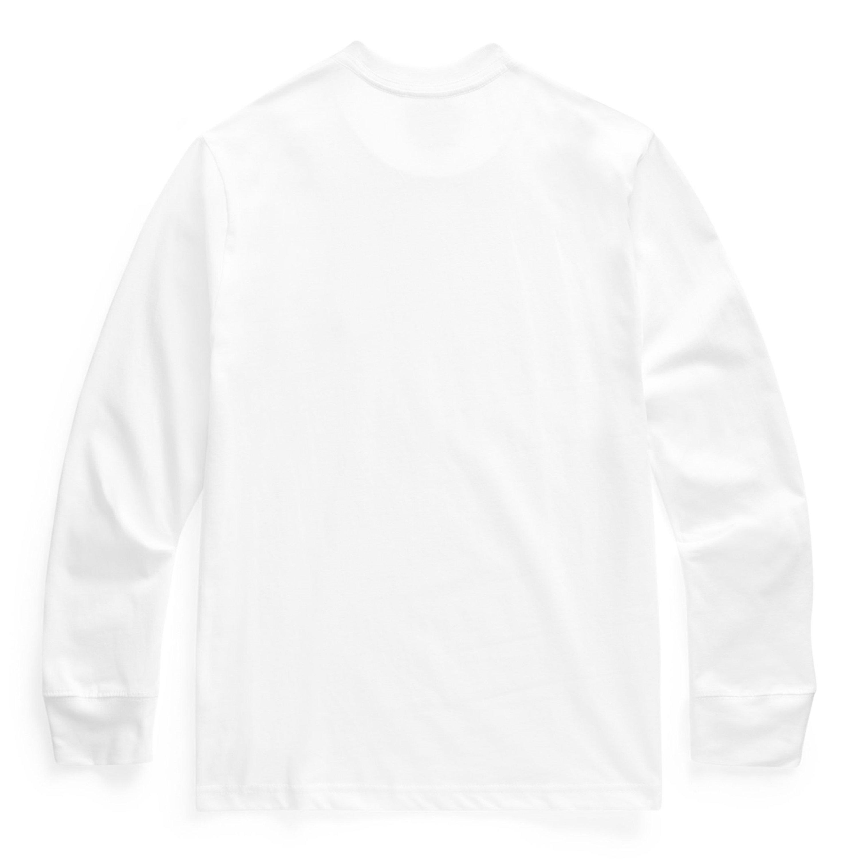 White - Polo Ralph Lauren - Kids' Cotton Long Sleeve T-Shirt - 2