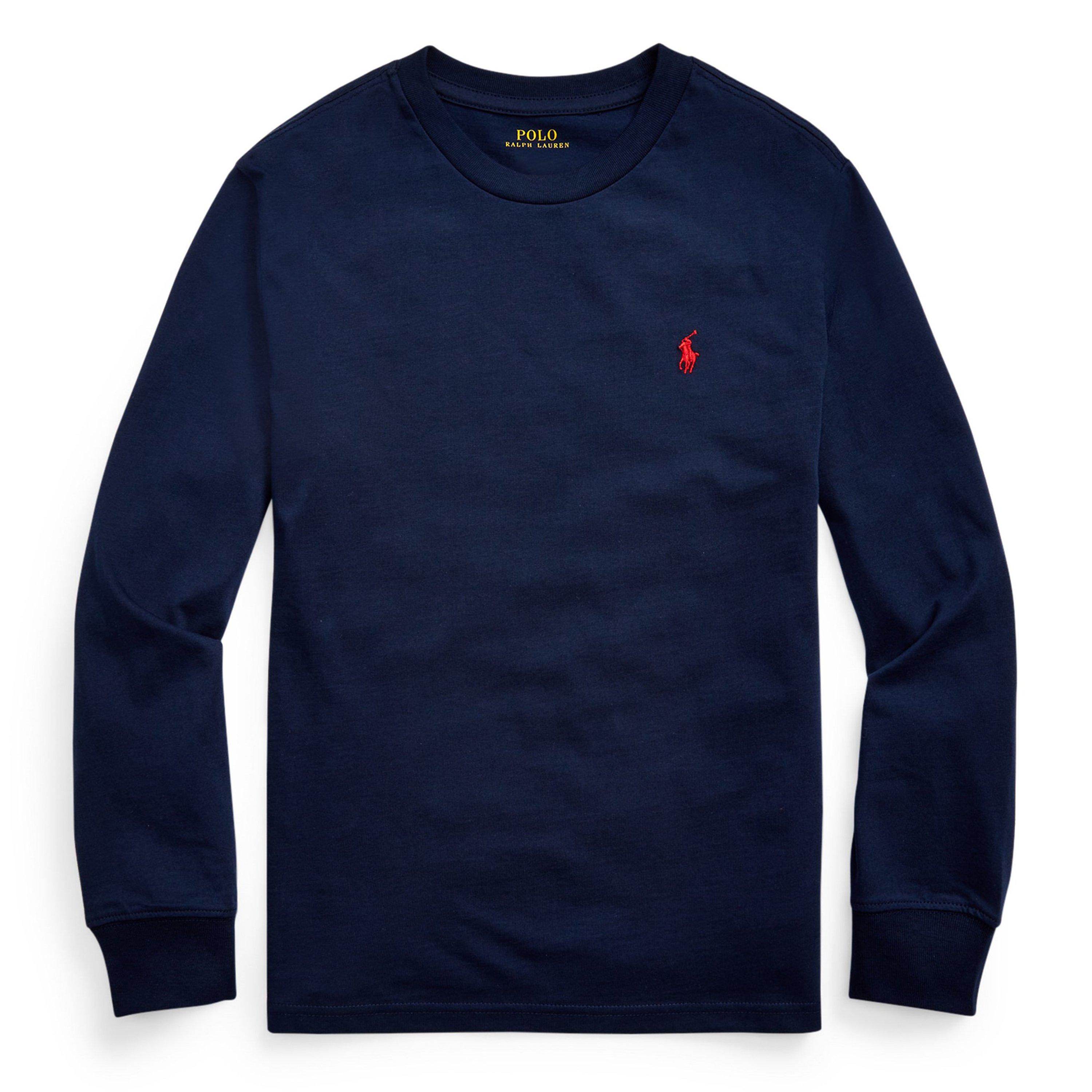 Cruise Navy - Polo Ralph Lauren - Kids' Cotton Long Sleeve T-Shirt - 1