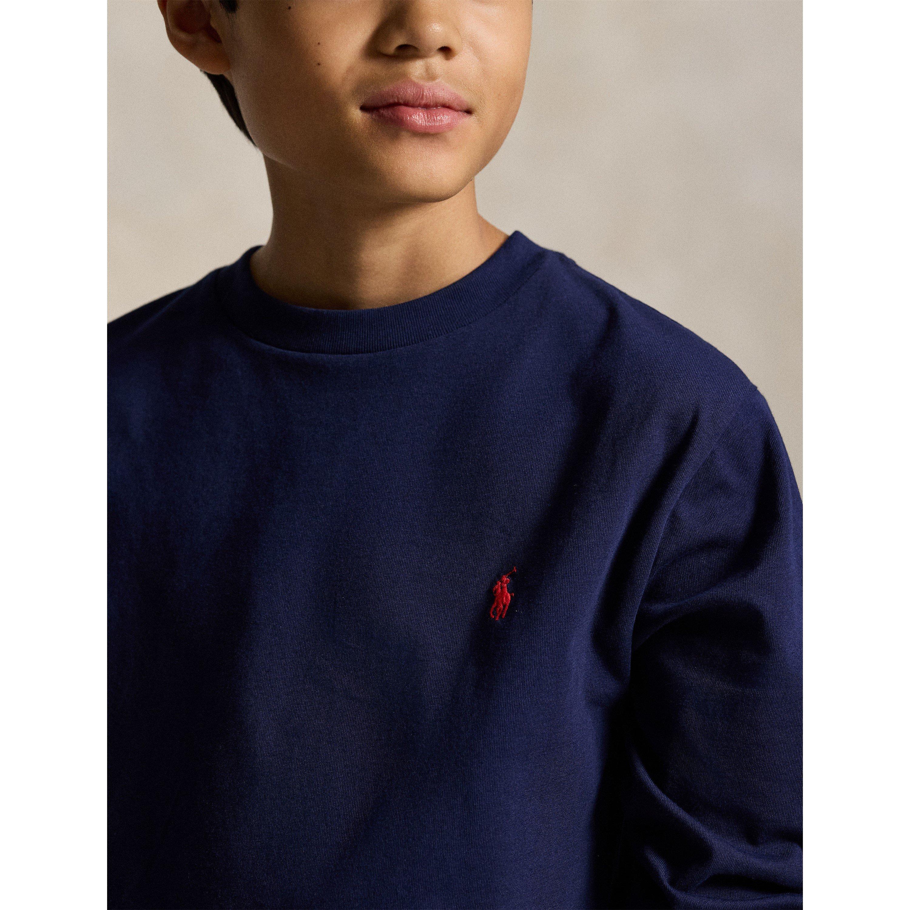 Cruise Navy - Polo Ralph Lauren - Kids' Cotton Long Sleeve T-Shirt - 4