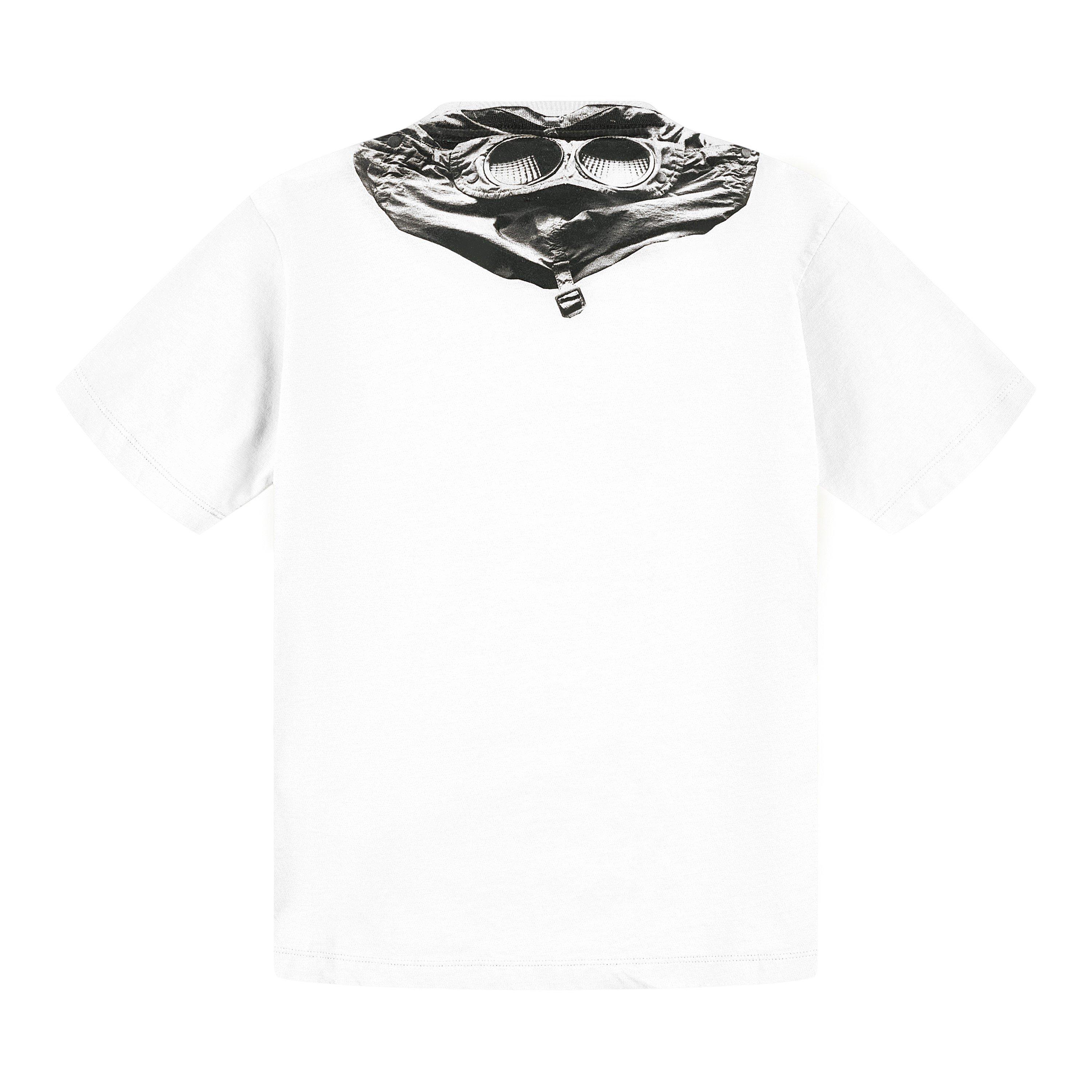 White 10135 - CP Company - Boys' Goggle Logo Regular Fit T-Shirt - 2