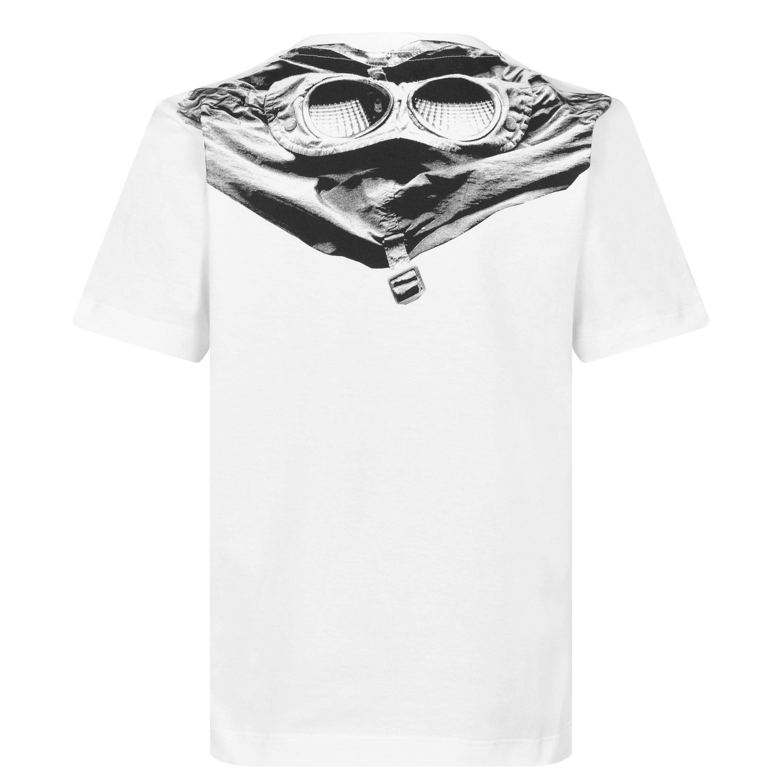 White 10135 - CP Company - Boys' Goggle Logo Regular Fit T-Shirt - 5