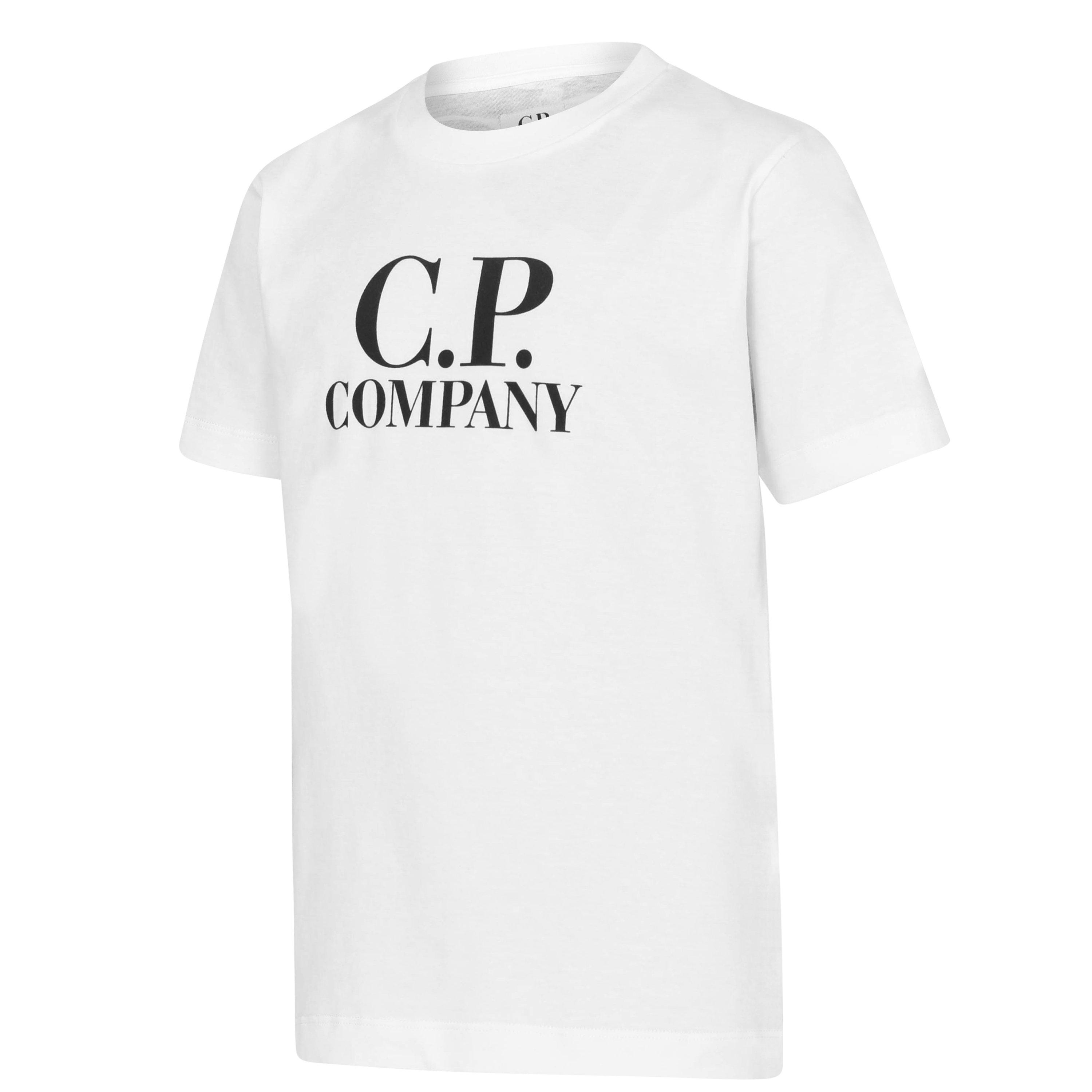 White 10135 - CP Company - Boys' Goggle Logo Regular Fit T-Shirt - 6