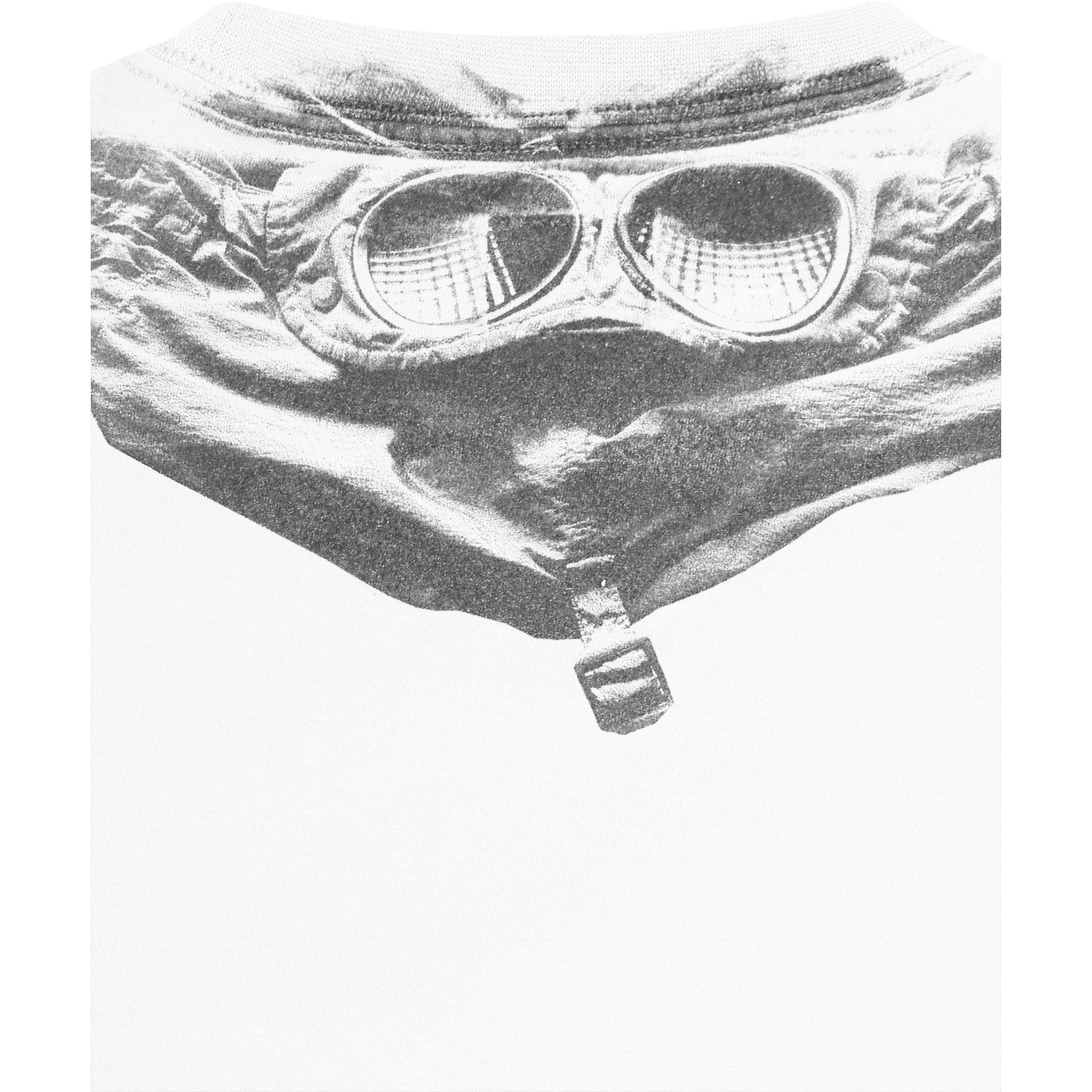 White 10135 - CP Company - Boys' Goggle Logo Regular Fit T-Shirt - 4