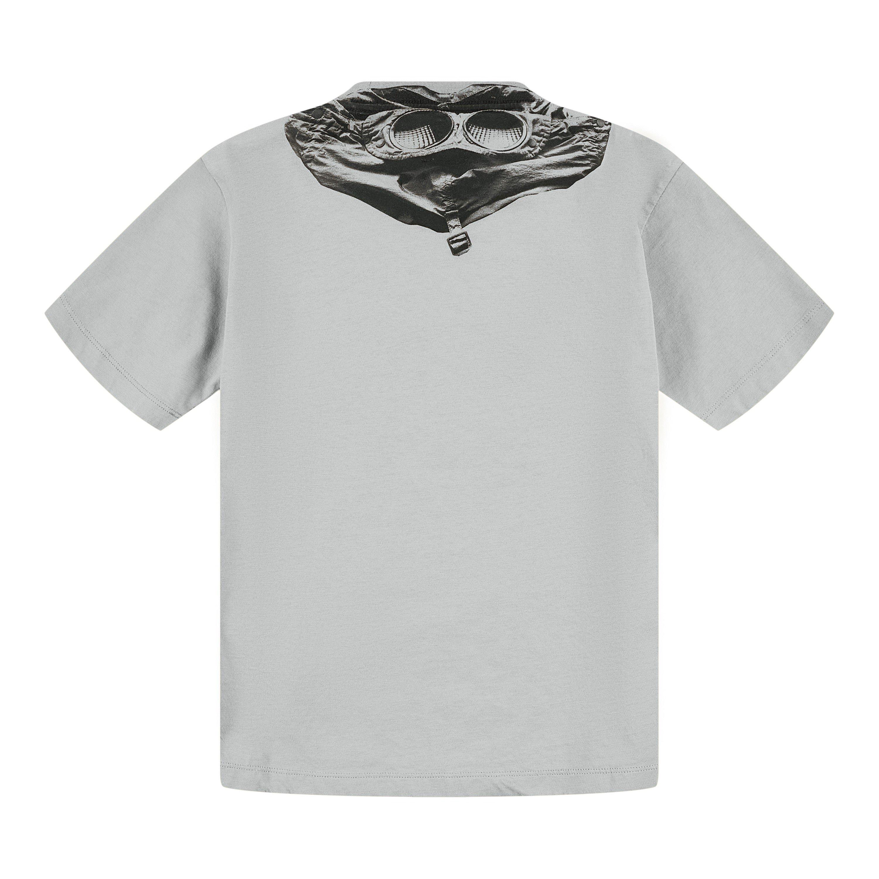Grey Mel 60901 - CP Company - Boys' Goggle Logo Regular Fit T-Shirt - 2