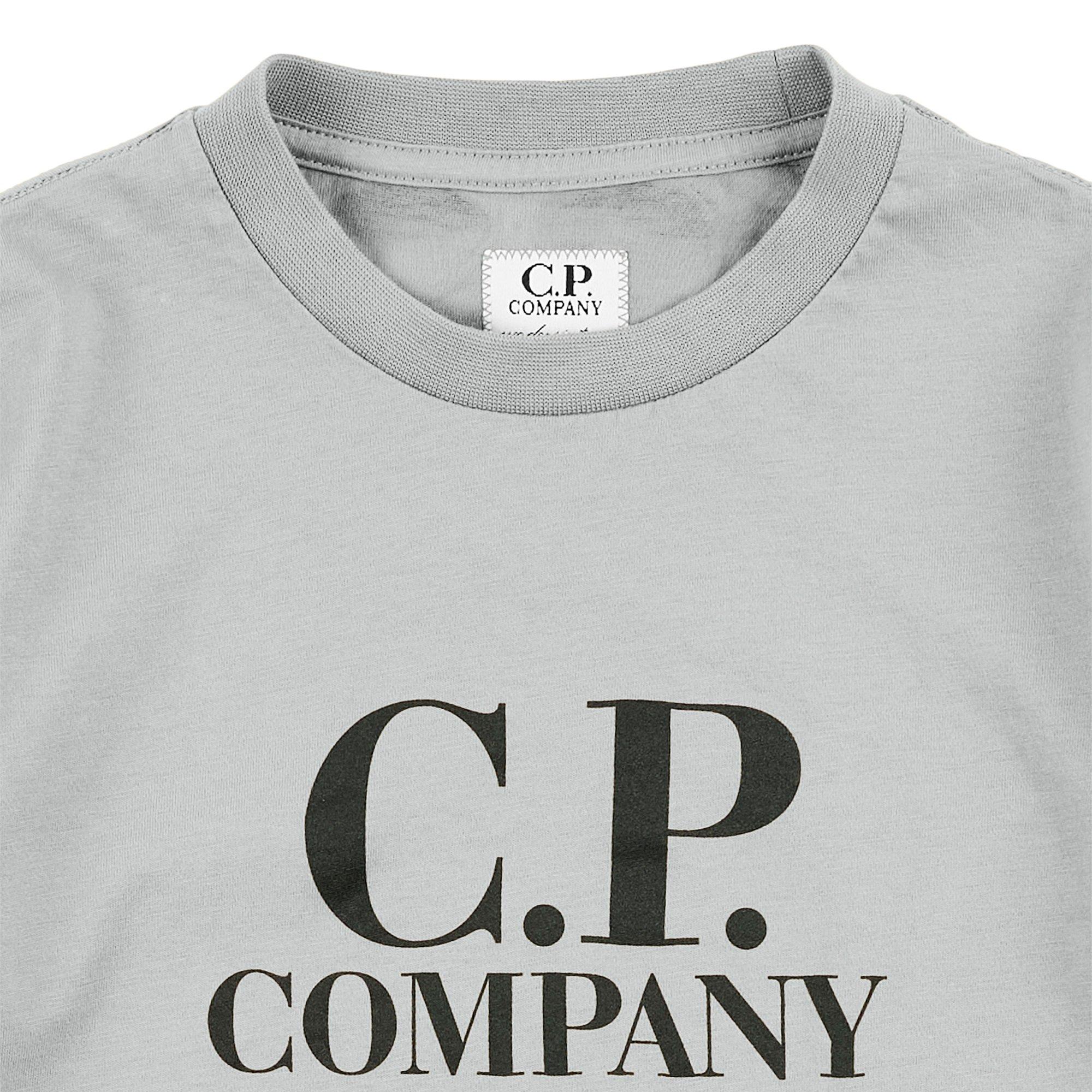 Grey Mel 60901 - CP Company - Boys' Goggle Logo Regular Fit T-Shirt - 3