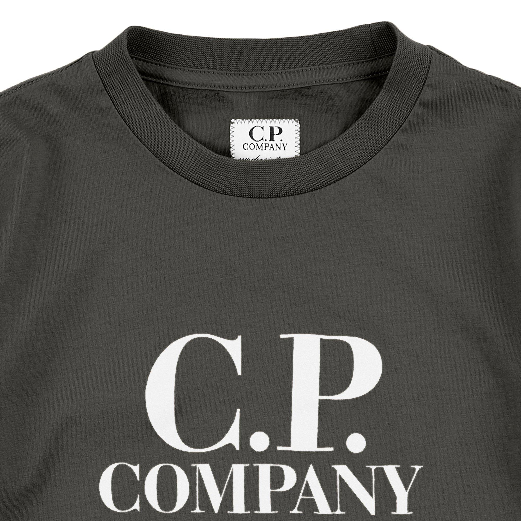 Black 60100 - CP Company - Boys' Goggle Logo Regular Fit T-Shirt - 3