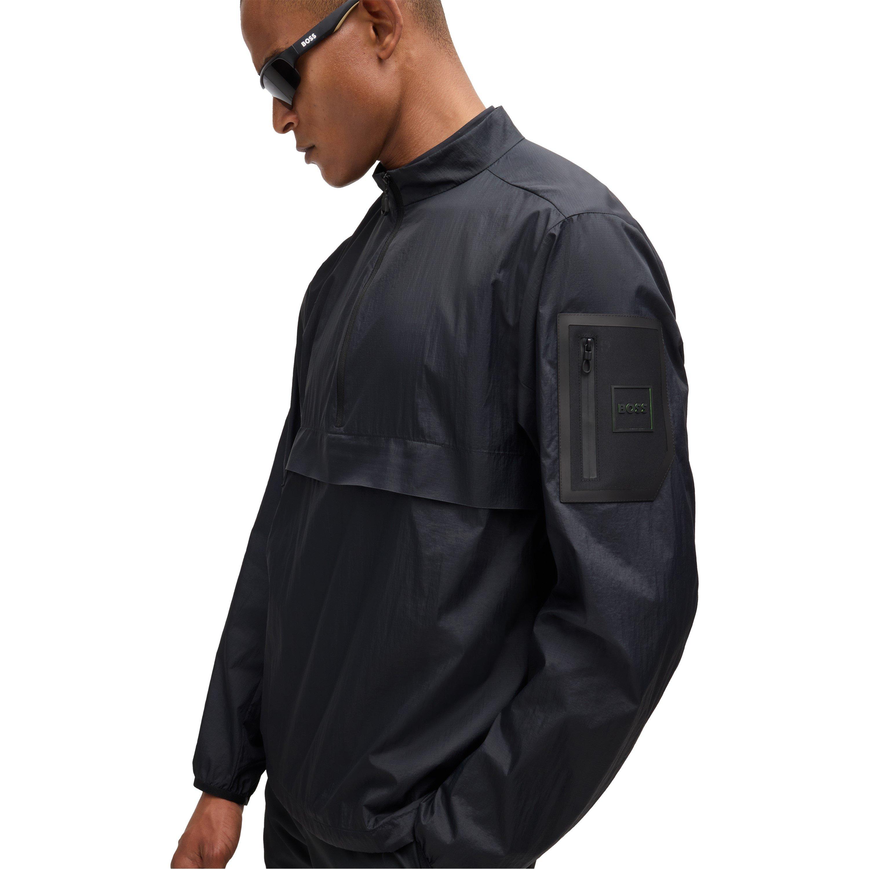 Dark Blue - Boss - Junior Fonse Weather-Resistant Windbreaker - 4