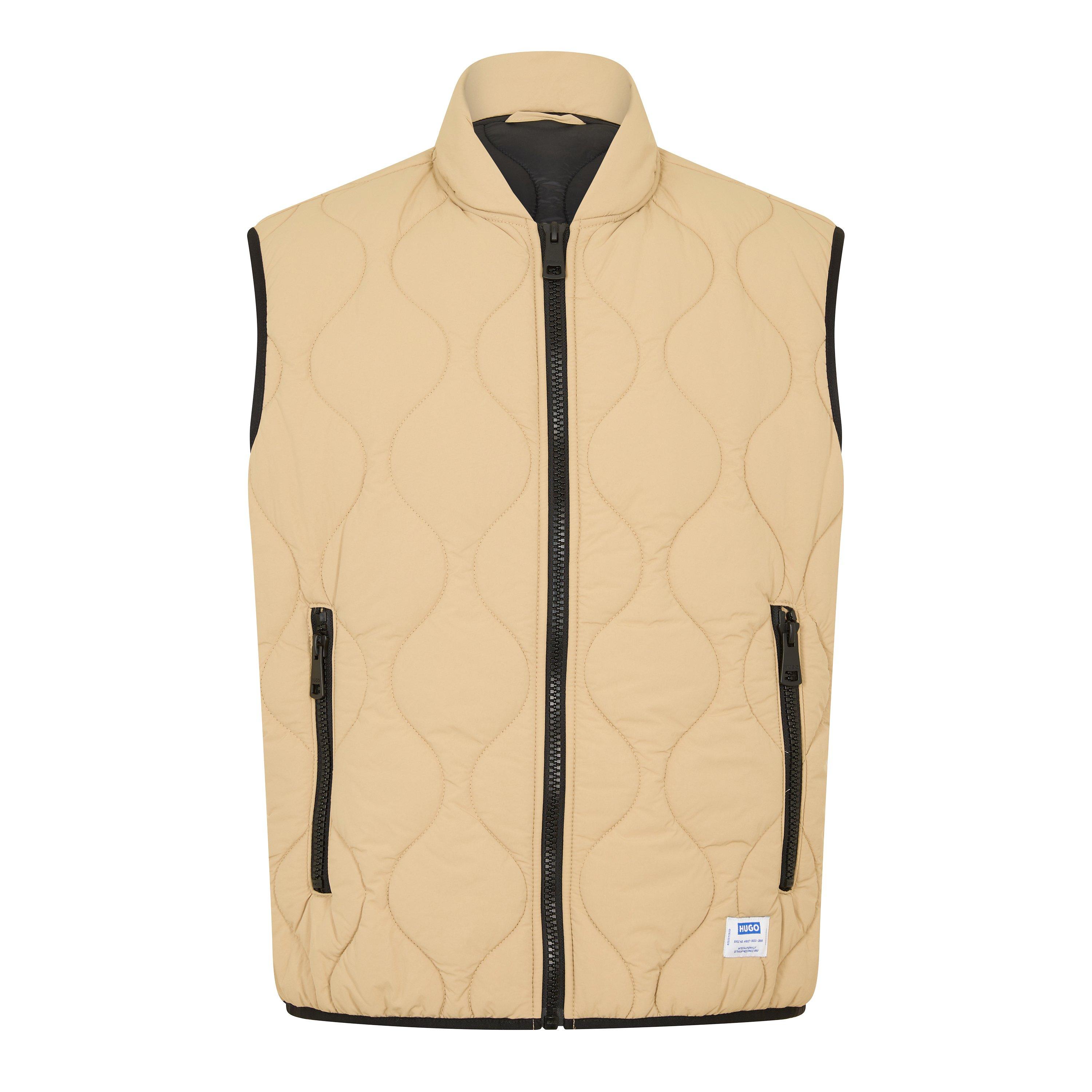 Medium Beige - Hugo - Men's Sleeveless Gilet - 1