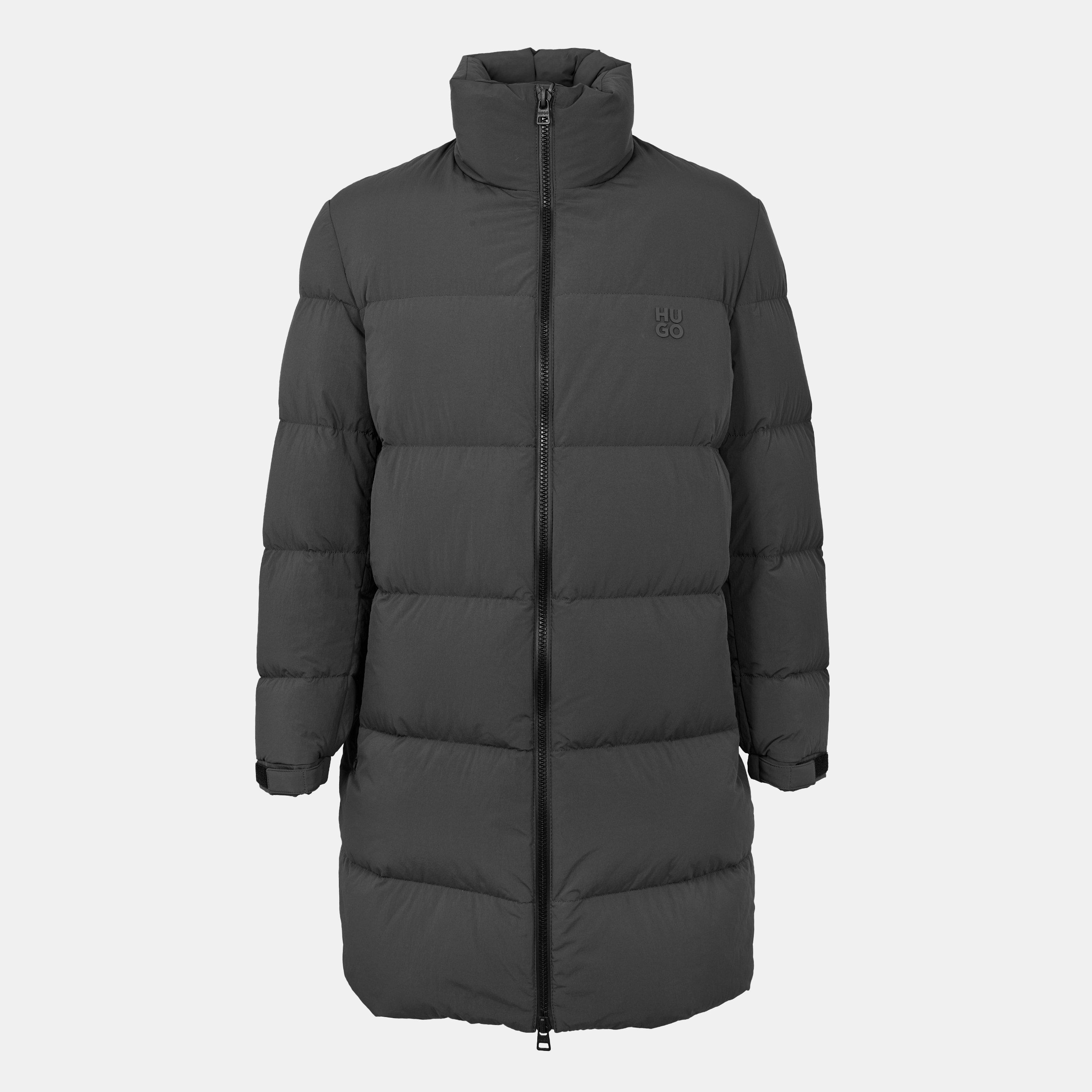 Dark Grey - Hugo - Men's Medium Puffer Jacket - 1