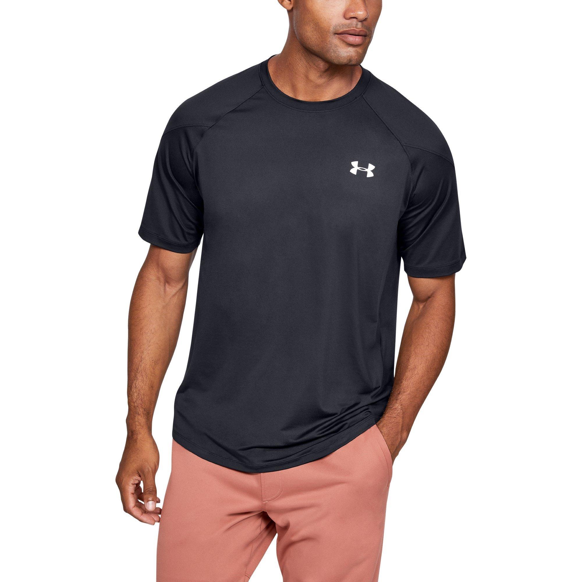 Blck/Metal Silv - Under Armour - Under Recover Short Sleeve T Shirt Mens - 3