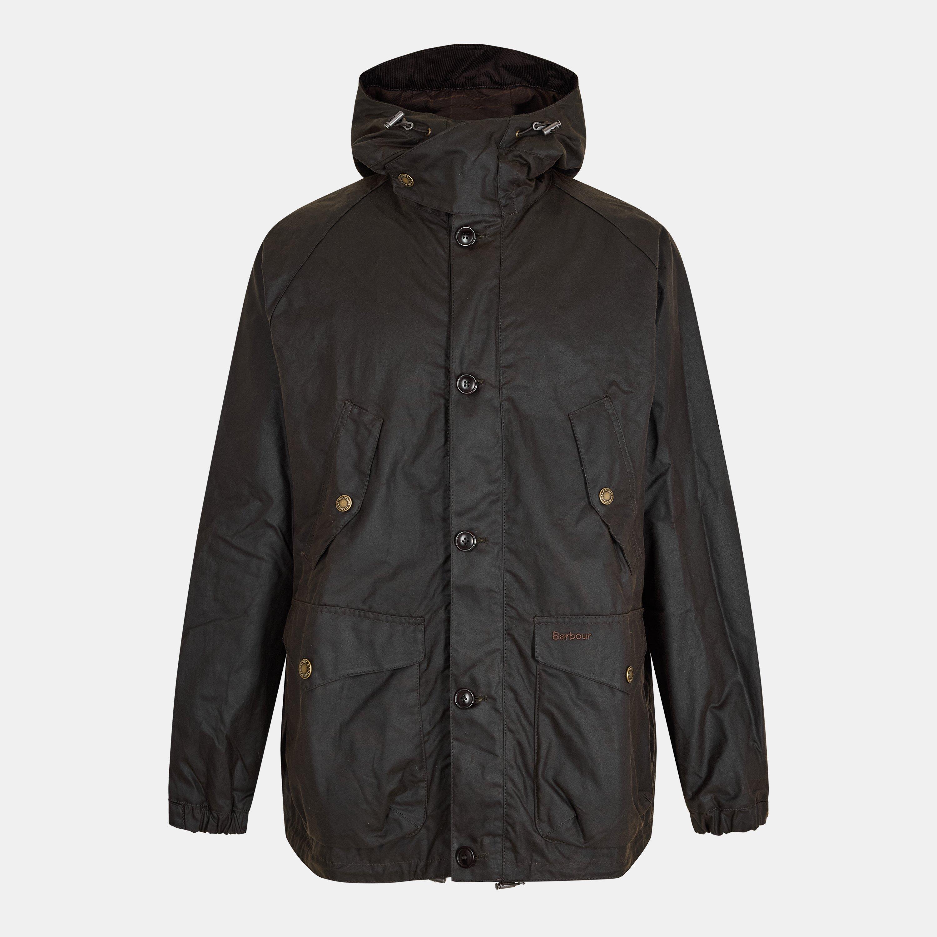 Barbour Men's Re Mountain Re-Engineered Wax Jacket - Olive - S