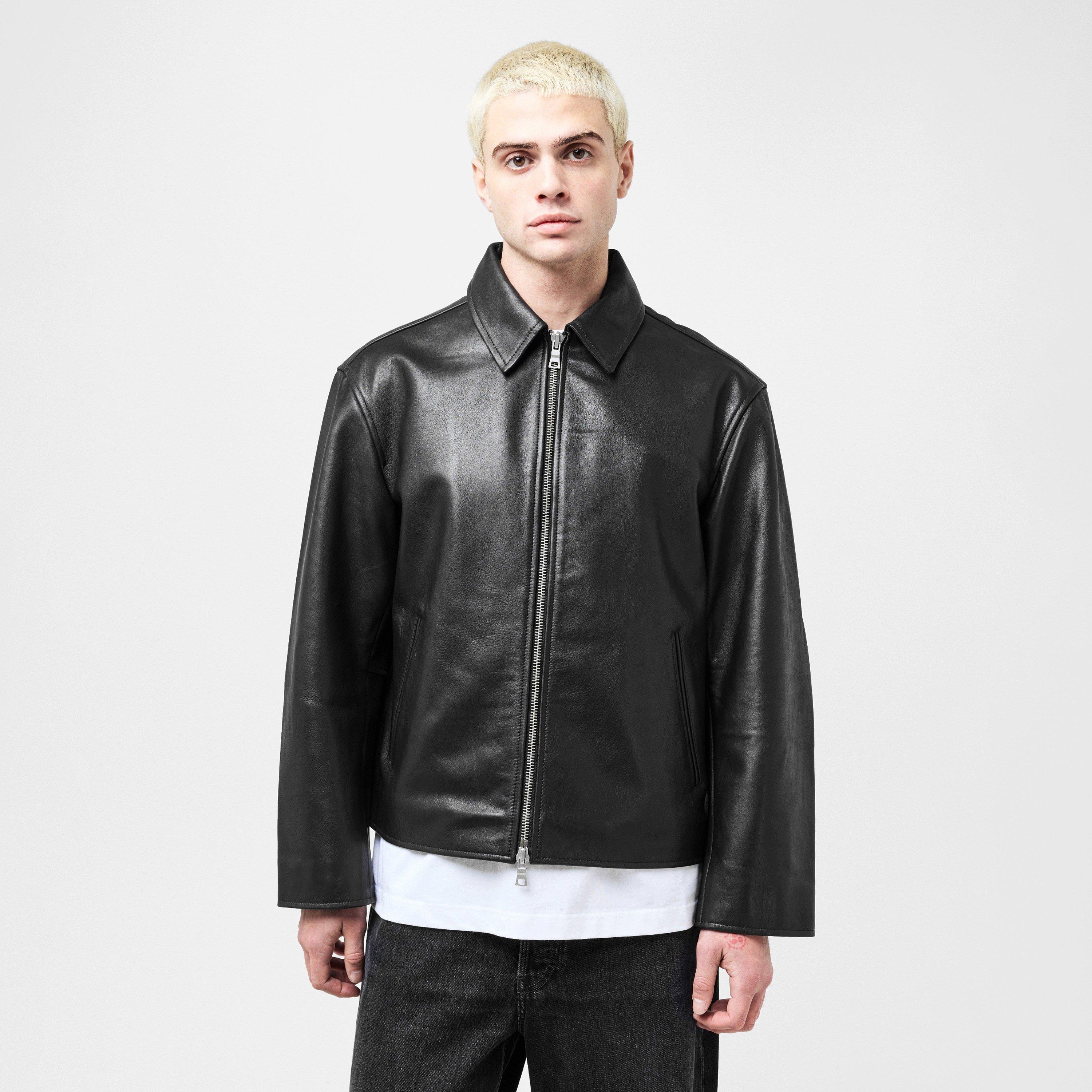 Black - MKI MIYUKI ZOKU - MKI Crop Leather Jkt Sn54 - 3