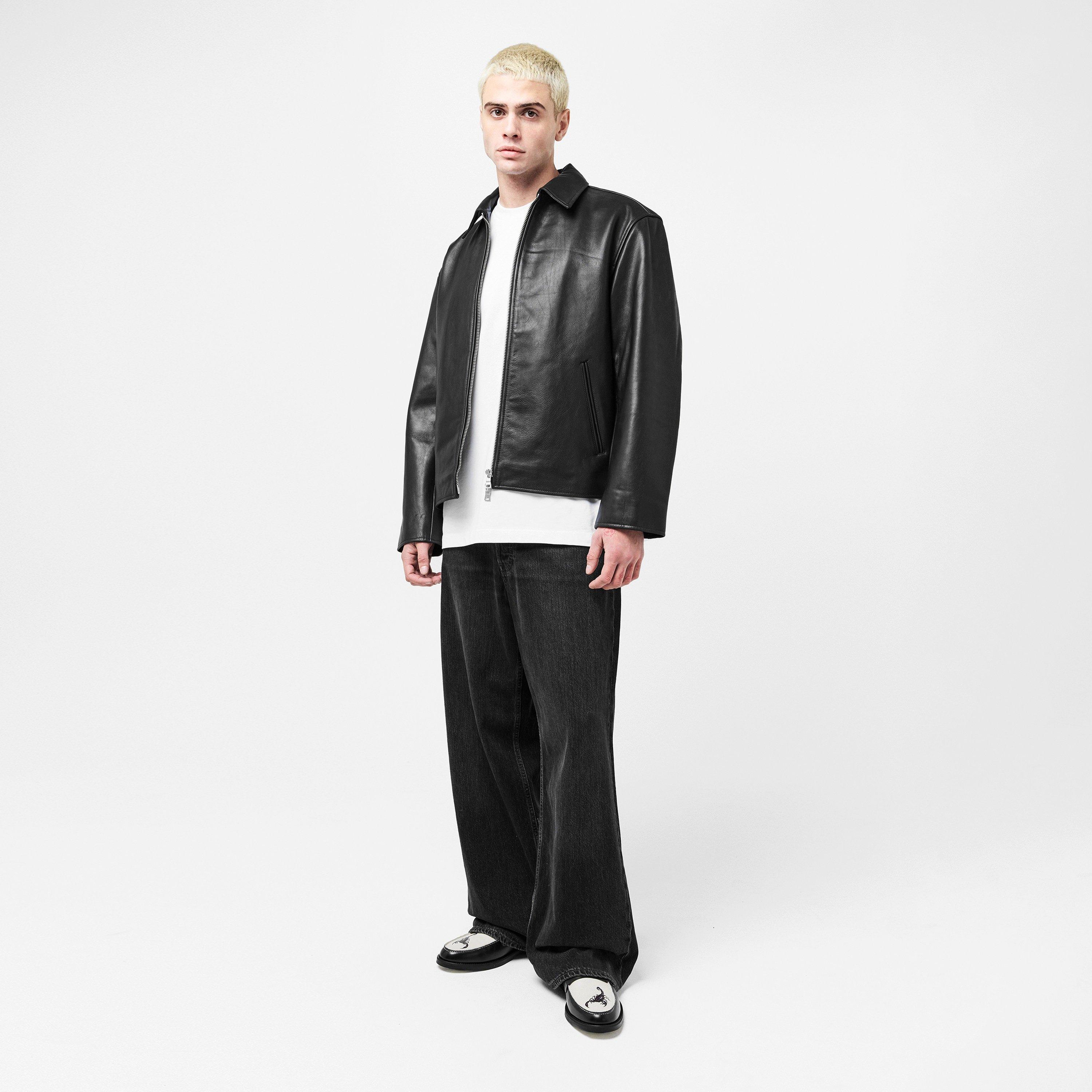 Black - MKI MIYUKI ZOKU - MKI Crop Leather Jkt Sn54 - 6