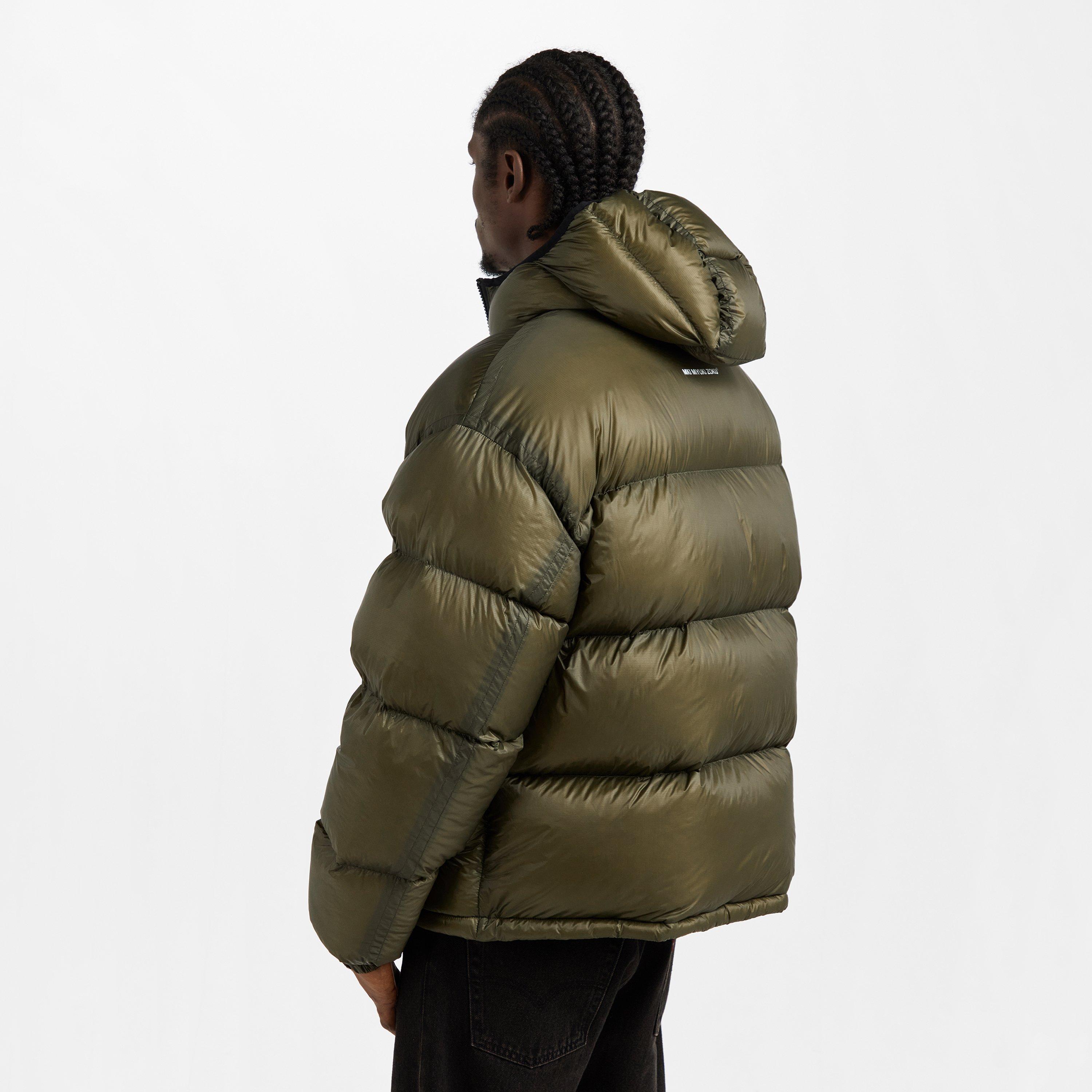 Olive - MKI MIYUKI ZOKU - Men's Trans Bubble Medium Puffer Jacket - 4