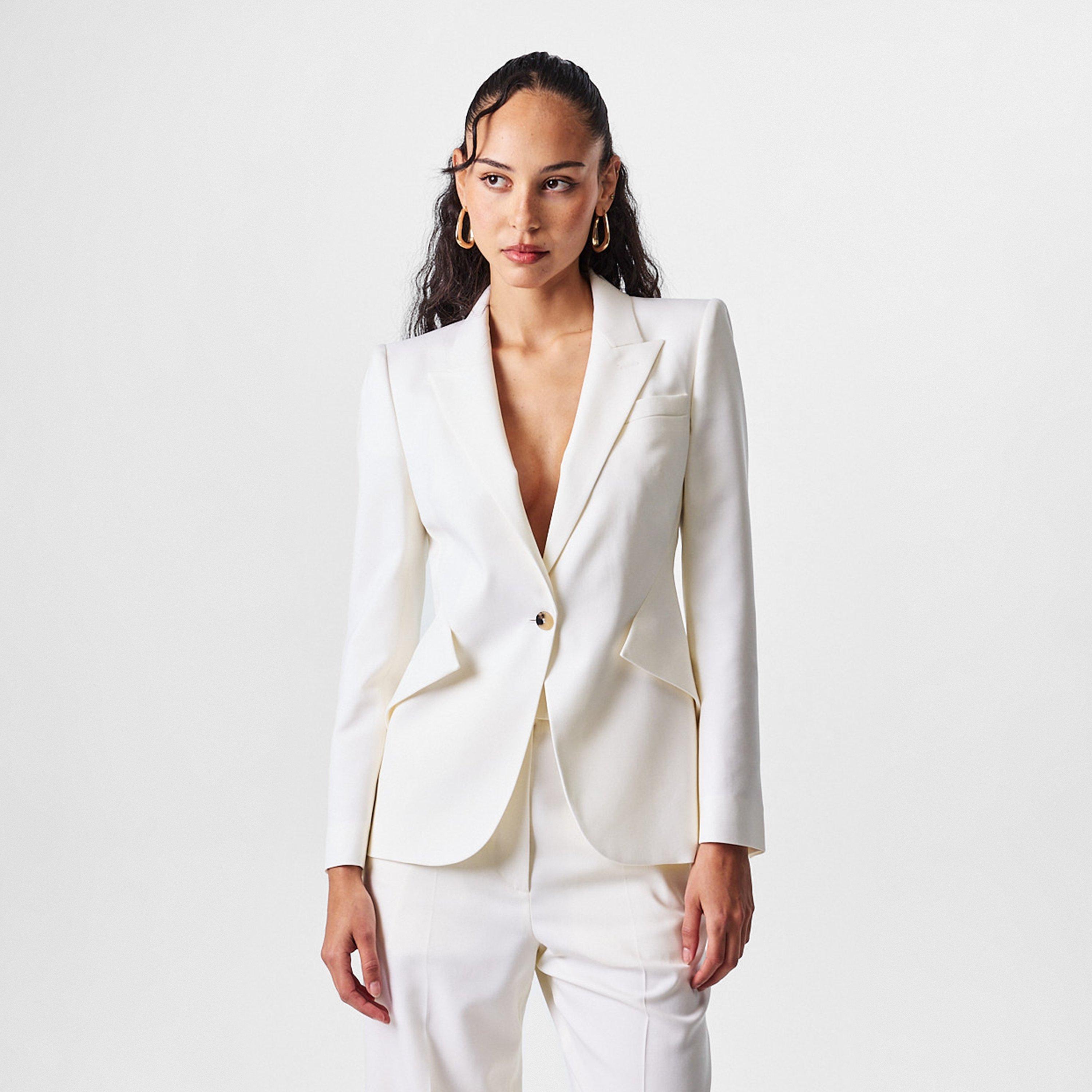 Bone - Alexander McQueen - Women's Alex Gab Blazer - 3