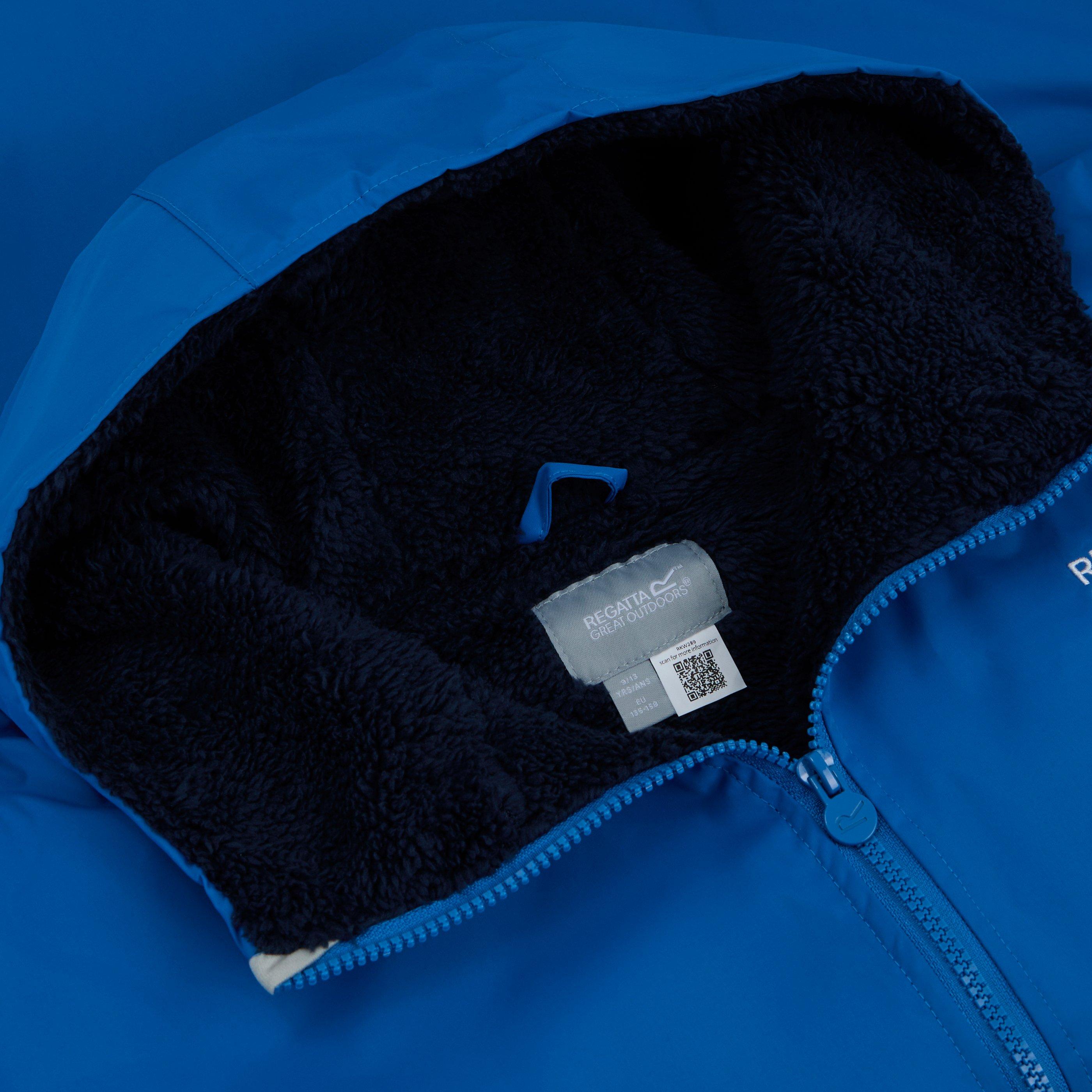 Blue - Regatta - Unisex Kids Fleece Lined Oversized Fit Waterproof Robe - 11