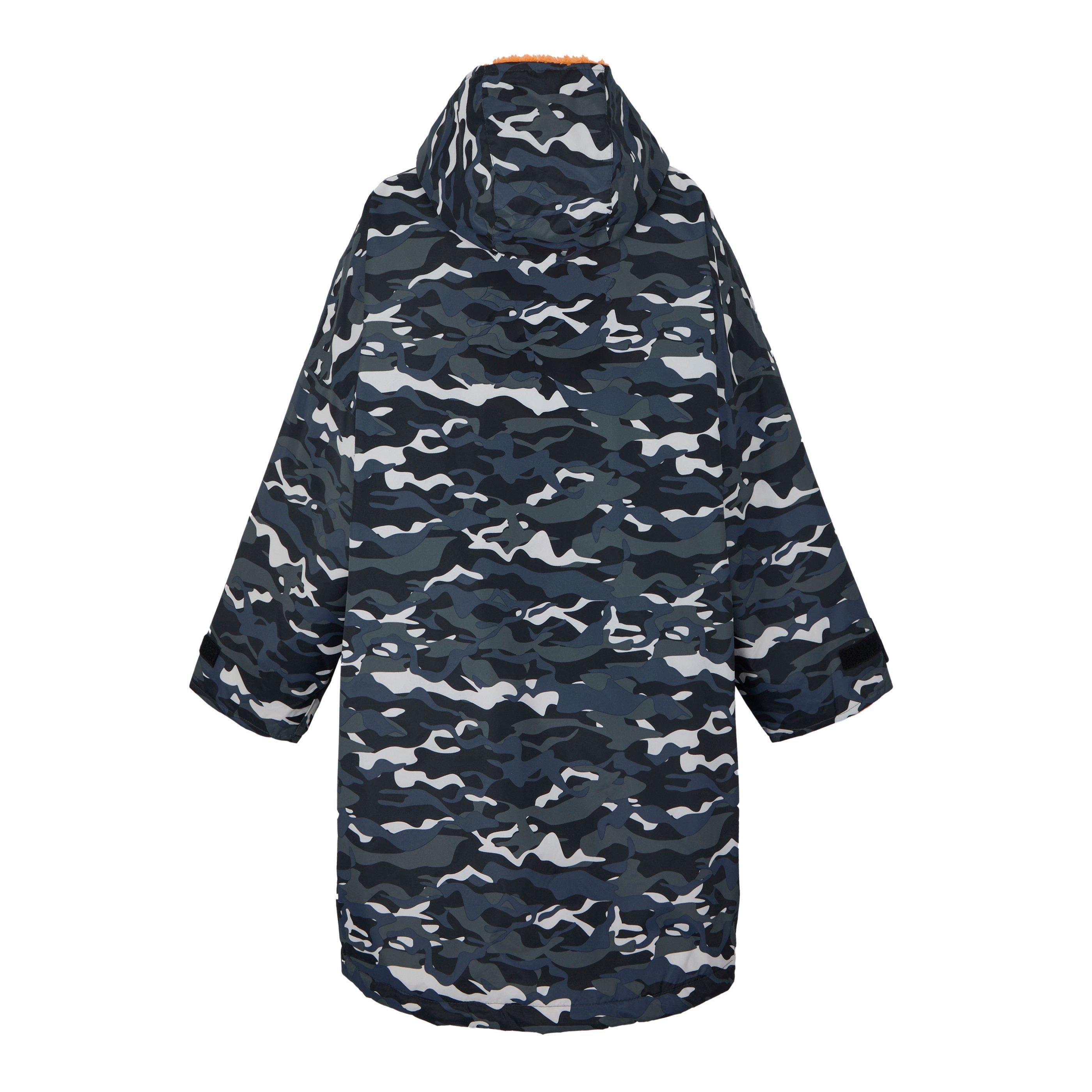 Schwarzes Tarnmuster - Regatta - Unisex Kids Fleece Lined Oversized Fit Waterproof Robe - 10