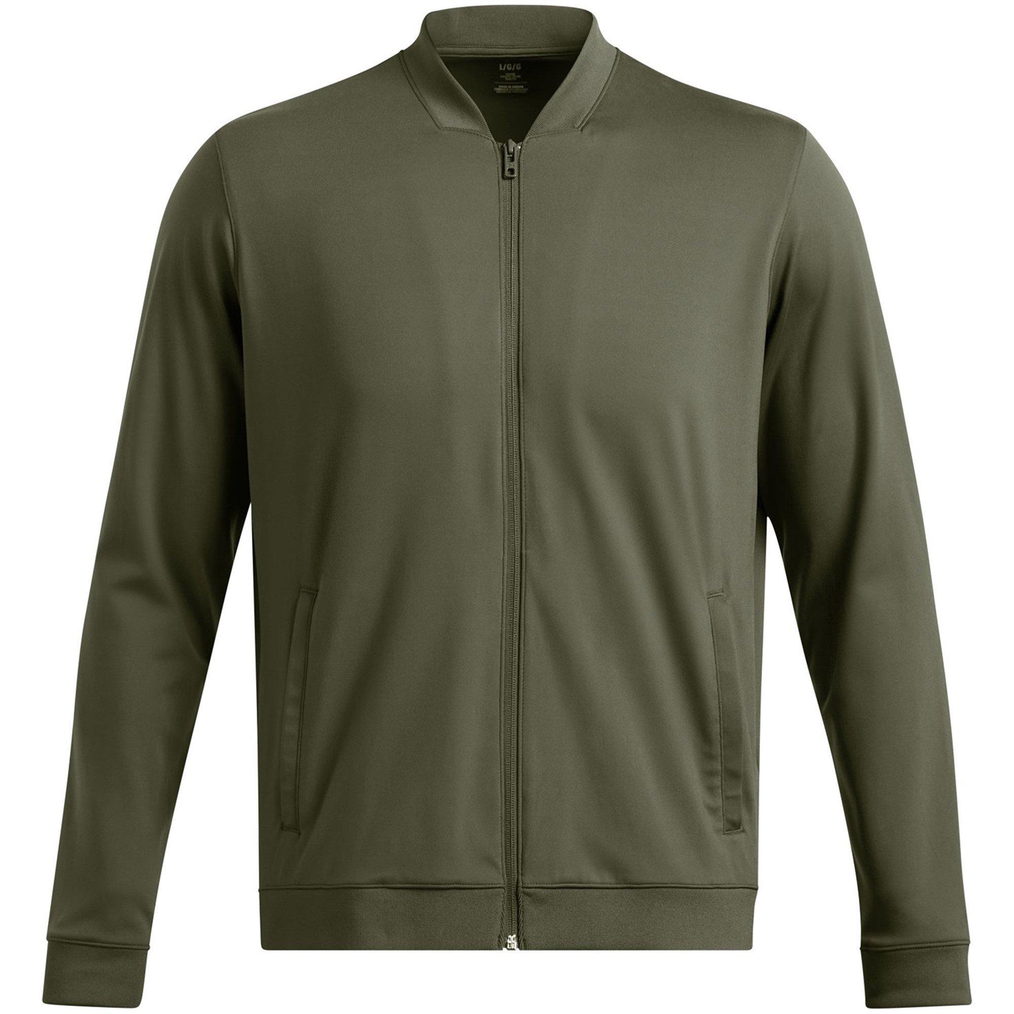 Under Armour Men's Meridian Bomber Four-Way Stretch Moisture-Wicking Performance Training Jacket - Green - L