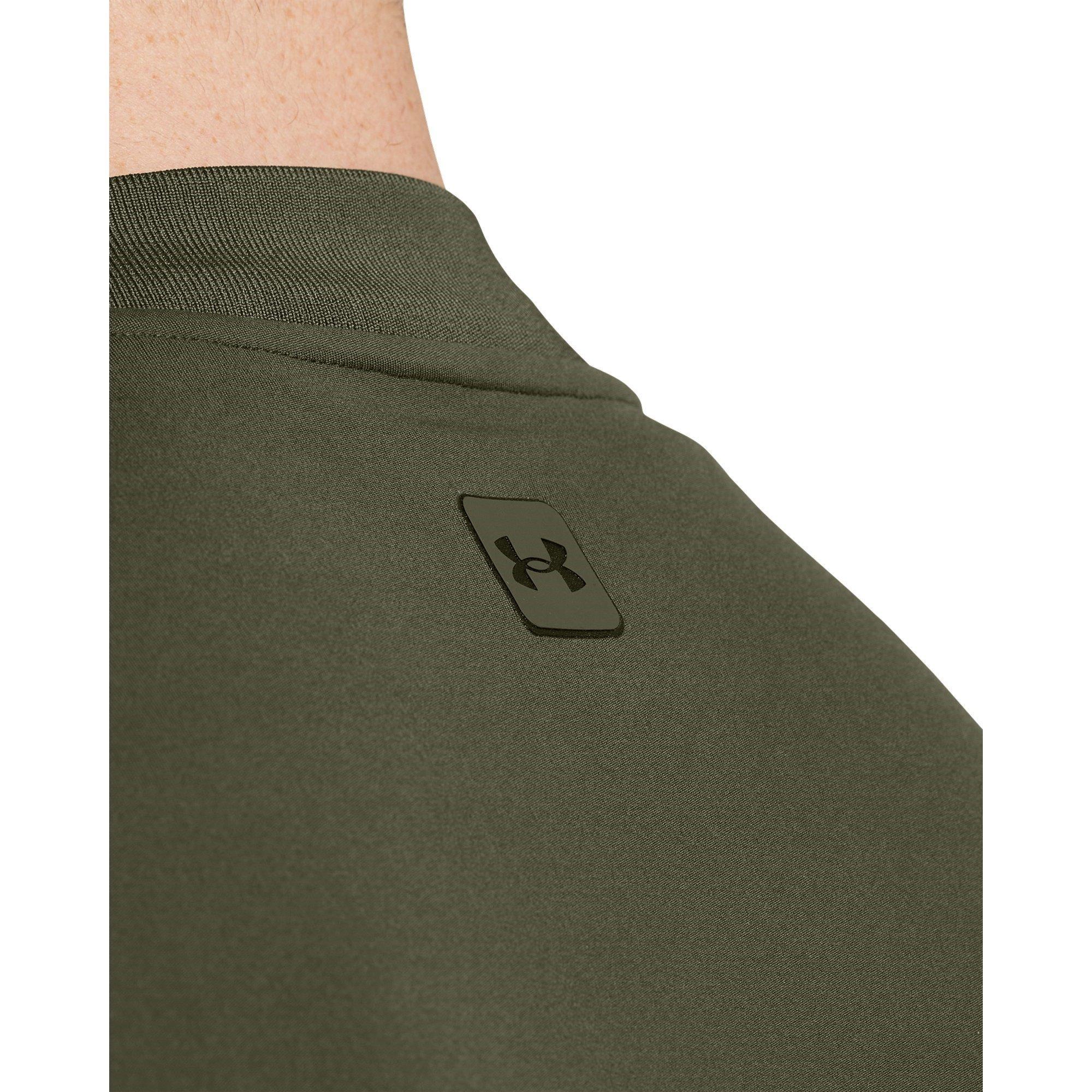 Green - Under Armour - Men's Meridian Bomber Four-Way Stretch Moisture-Wicking Performance Training Jacket - 5