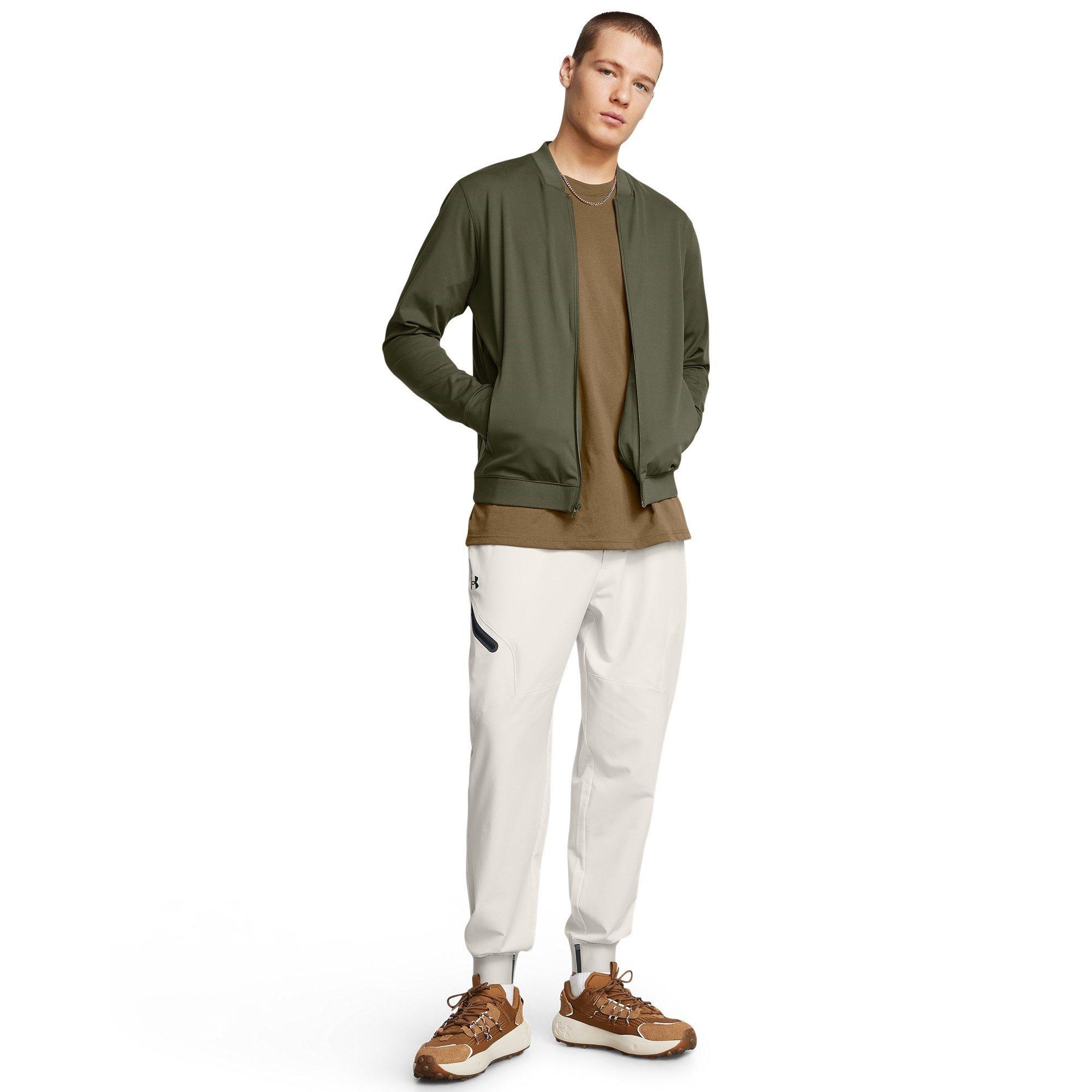 Green - Under Armour - Men's Meridian Bomber Four-Way Stretch Moisture-Wicking Performance Training Jacket - 6