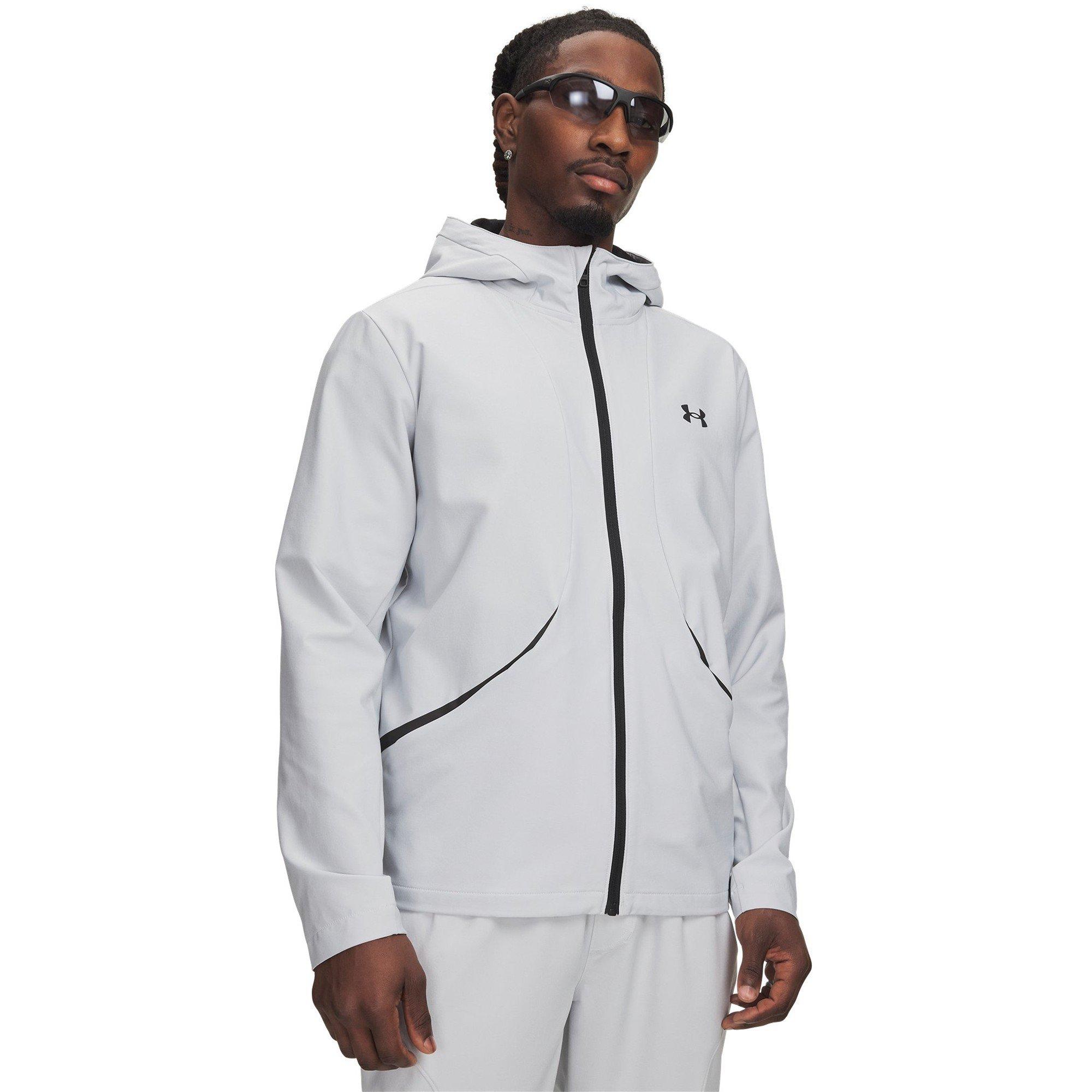 Under Armour Men's Unstoppable Woven Performance Training Jacket - Gray/Black - XL