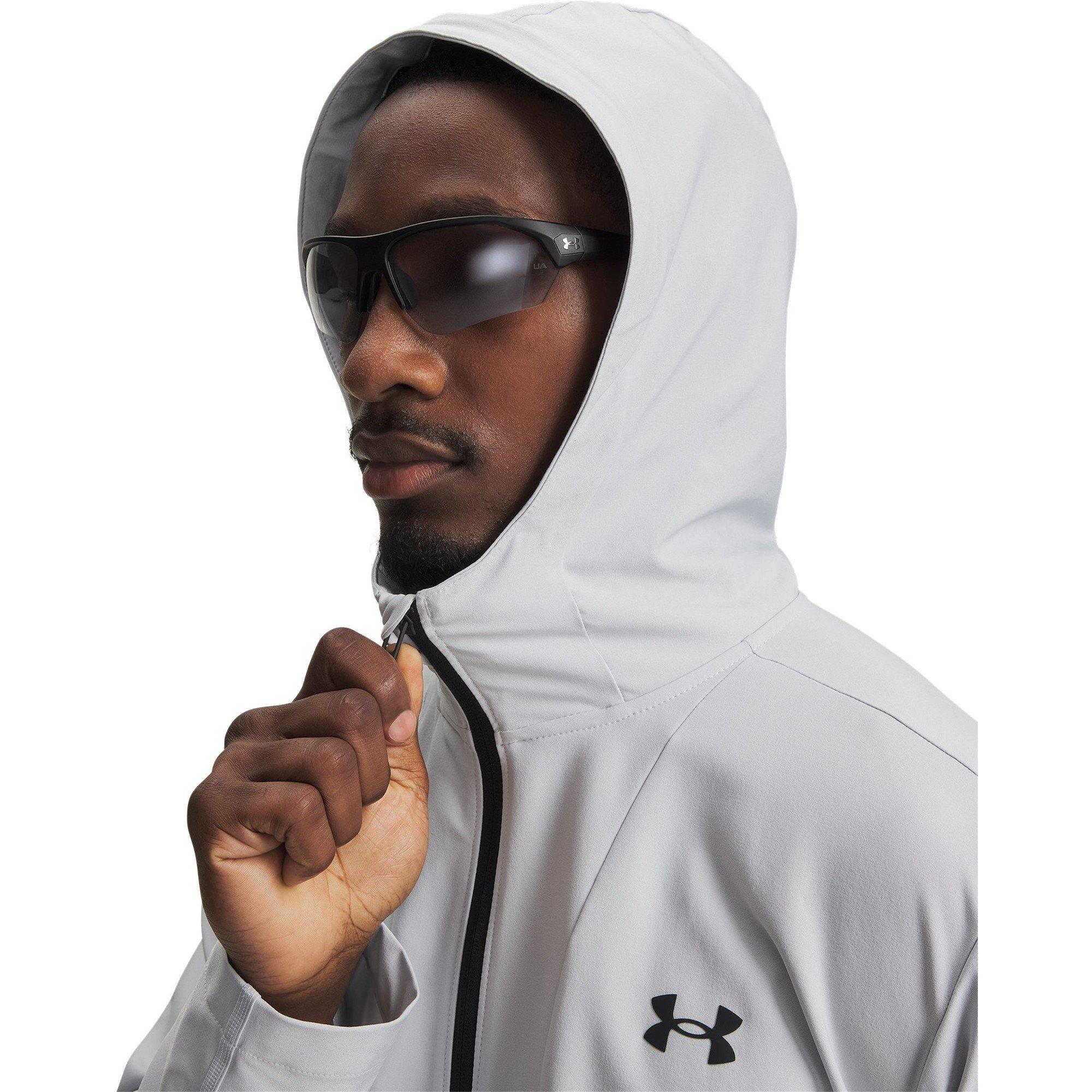 Gray/Black - Under Armour - Men's Unstoppable Woven Performance Training Jacket - 3