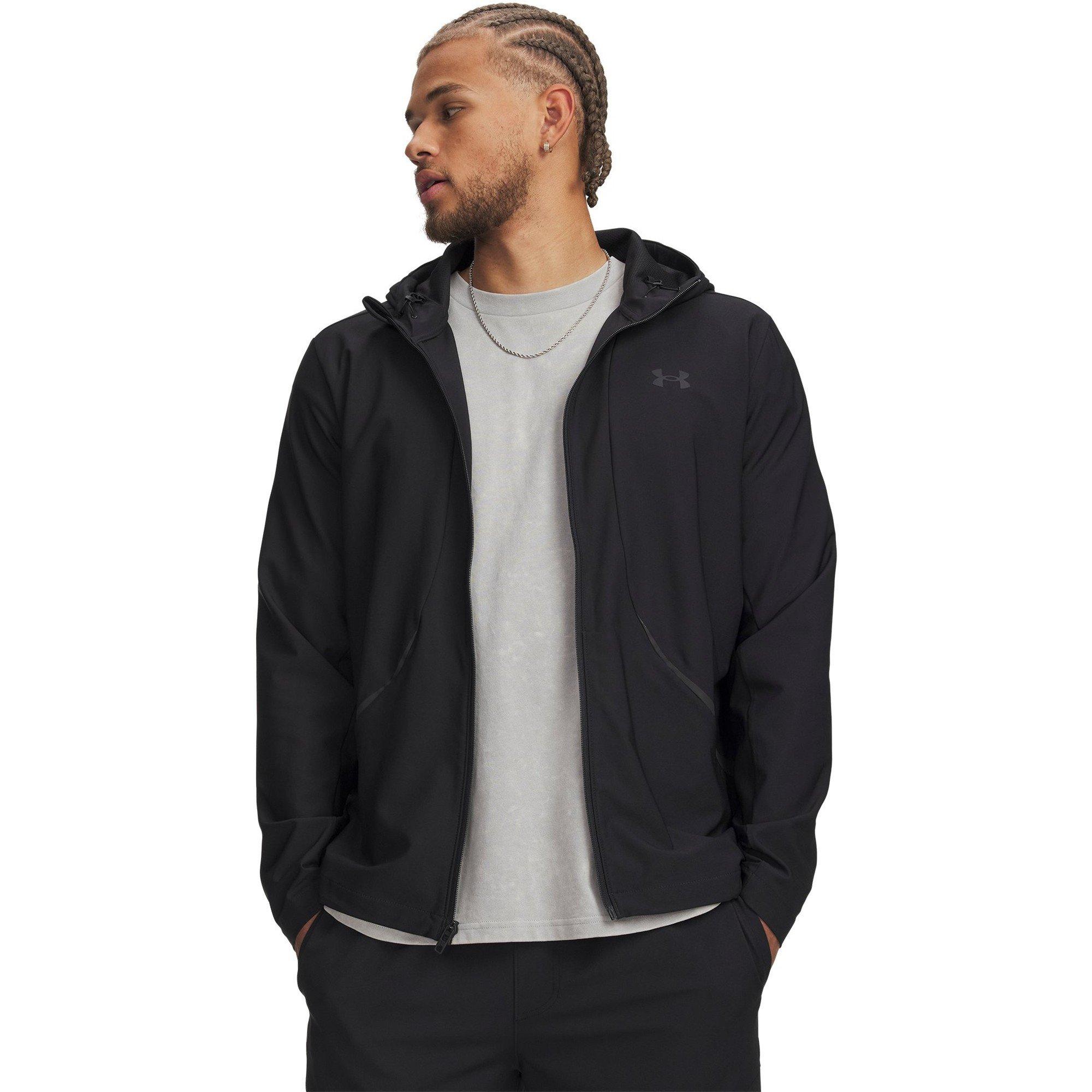 Under Armour Men's Unstoppable Woven Performance Training Jacket - Black/Black - XL