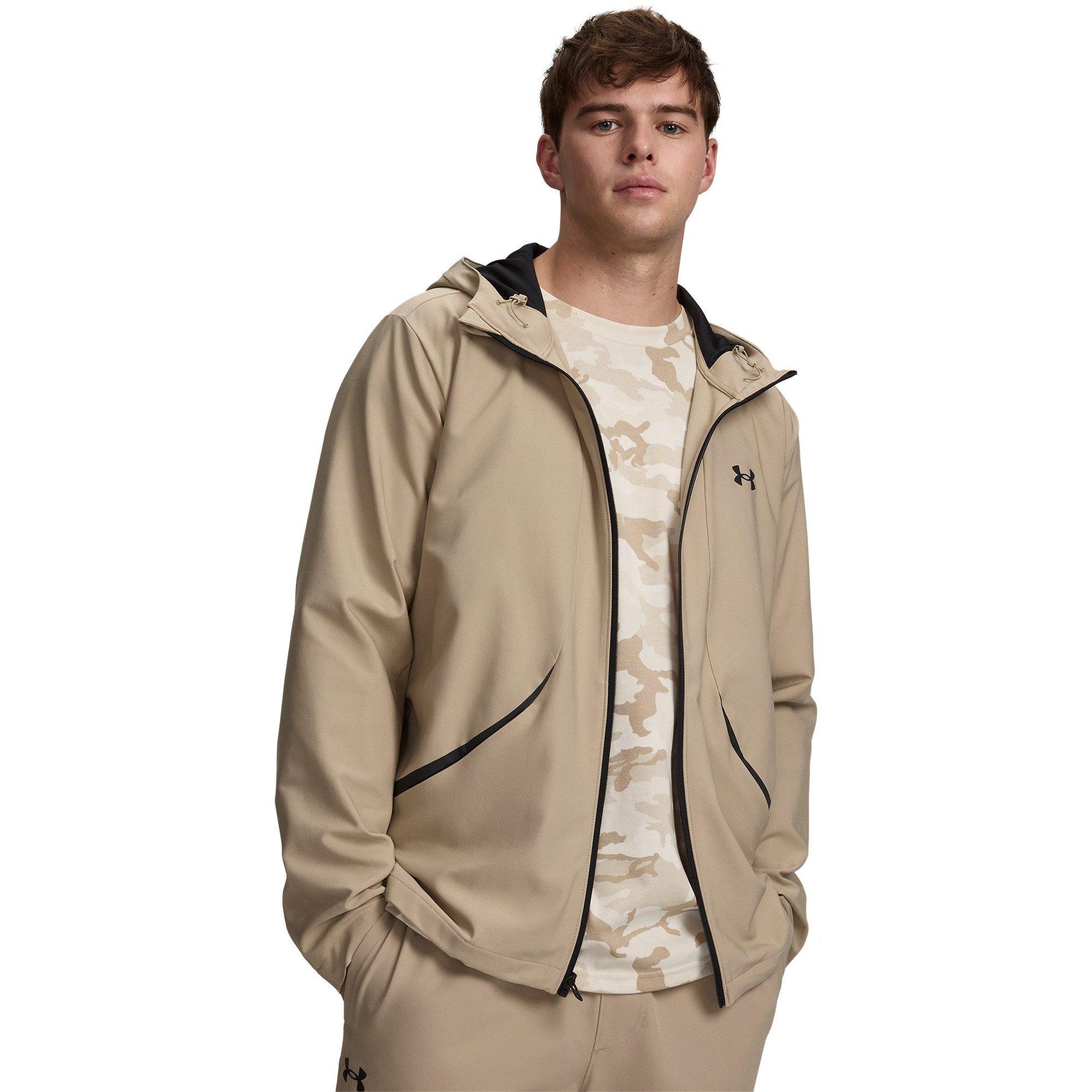Under Armour Men's Unstoppable Woven Performance Training Jacket - Khaki/Black - M
