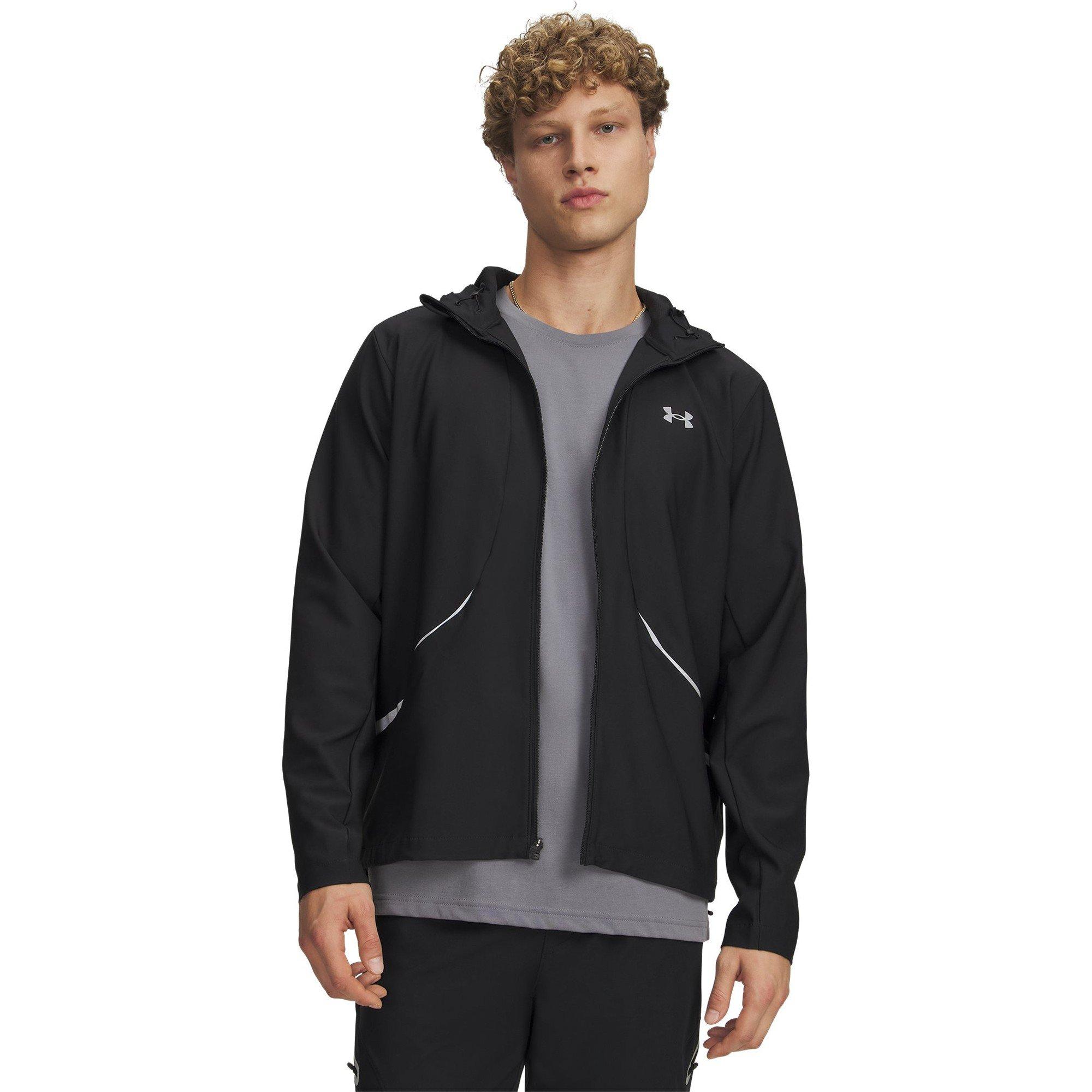 Under Armour Men's Unstoppable Woven Performance Training Jacket - Black/Silver - 2XL