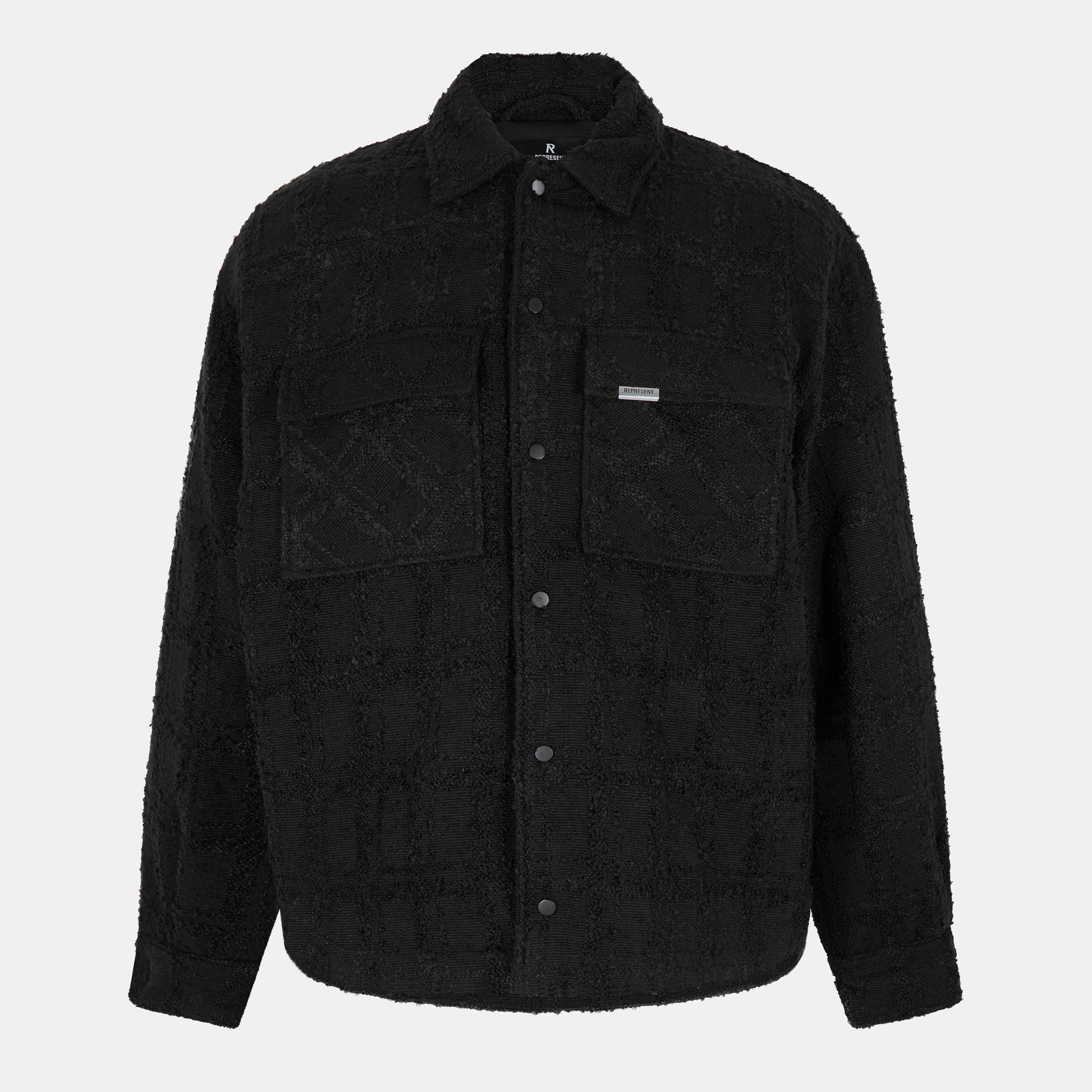 Black - Represent - Men's  Structured Overshirt - 1