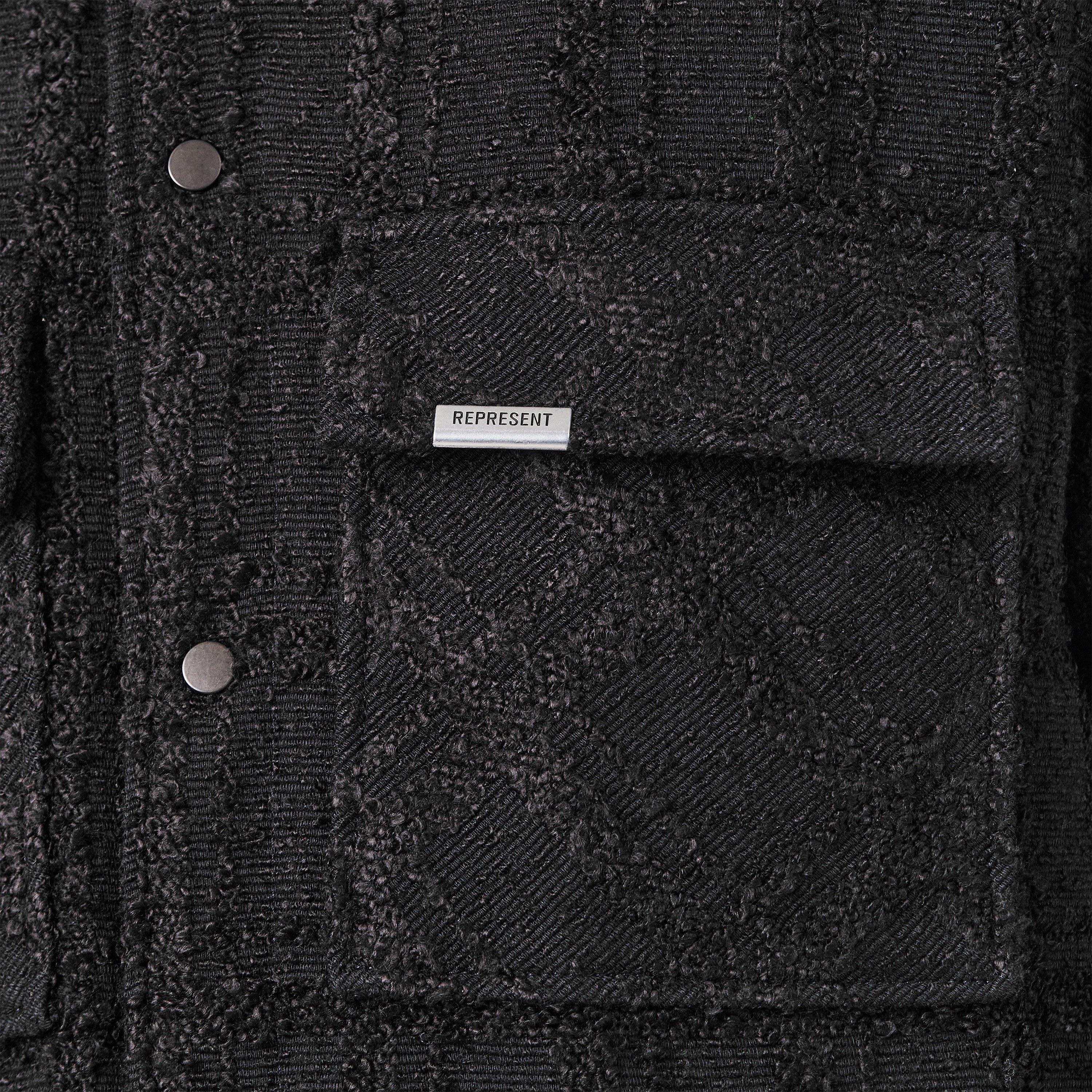 Black - Represent - Men's  Structured Overshirt - 5