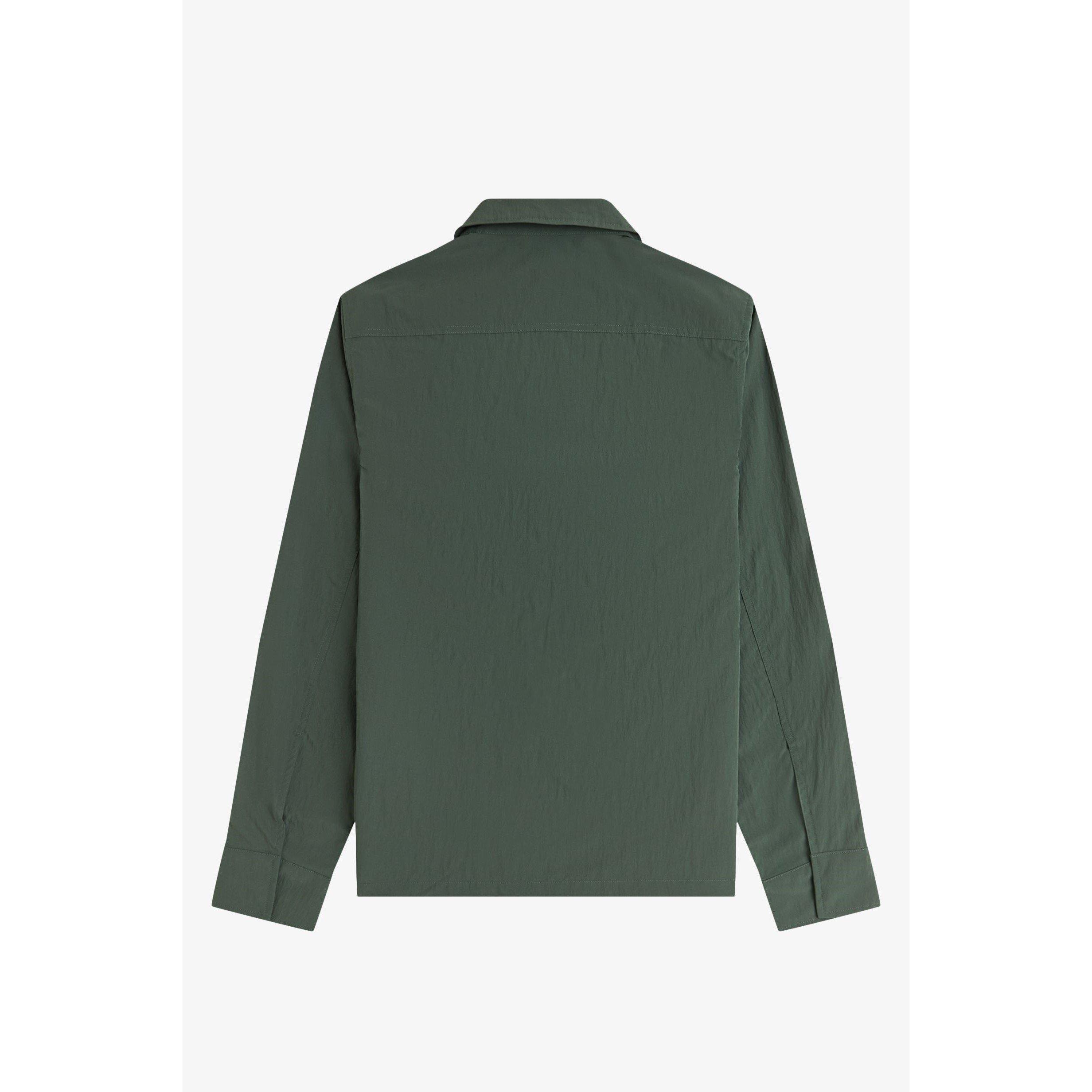 Court Green 36A - Fred Perry - Men's  Long Sleeve Zip Overshirt - 2