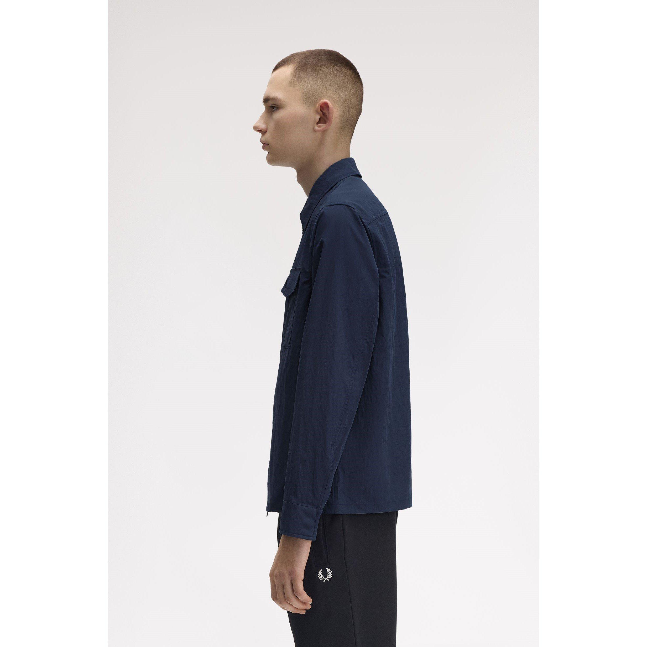 Dk Airforce 738 - Fred Perry - Men's  Long Sleeve Zip Overshirt - 4