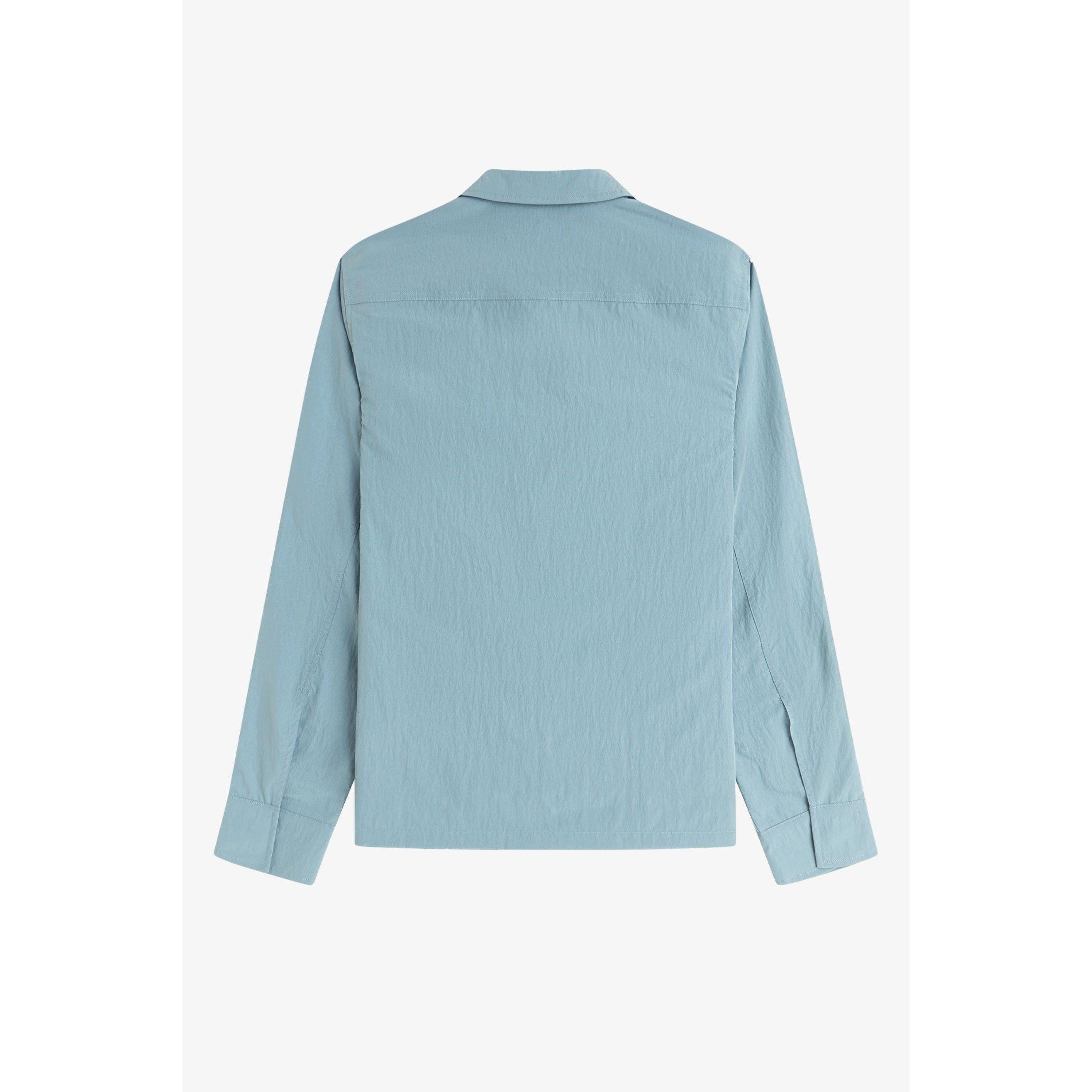 Stock Blue Z20 - Fred Perry - Men's  Long Sleeve Zip Overshirt - 2