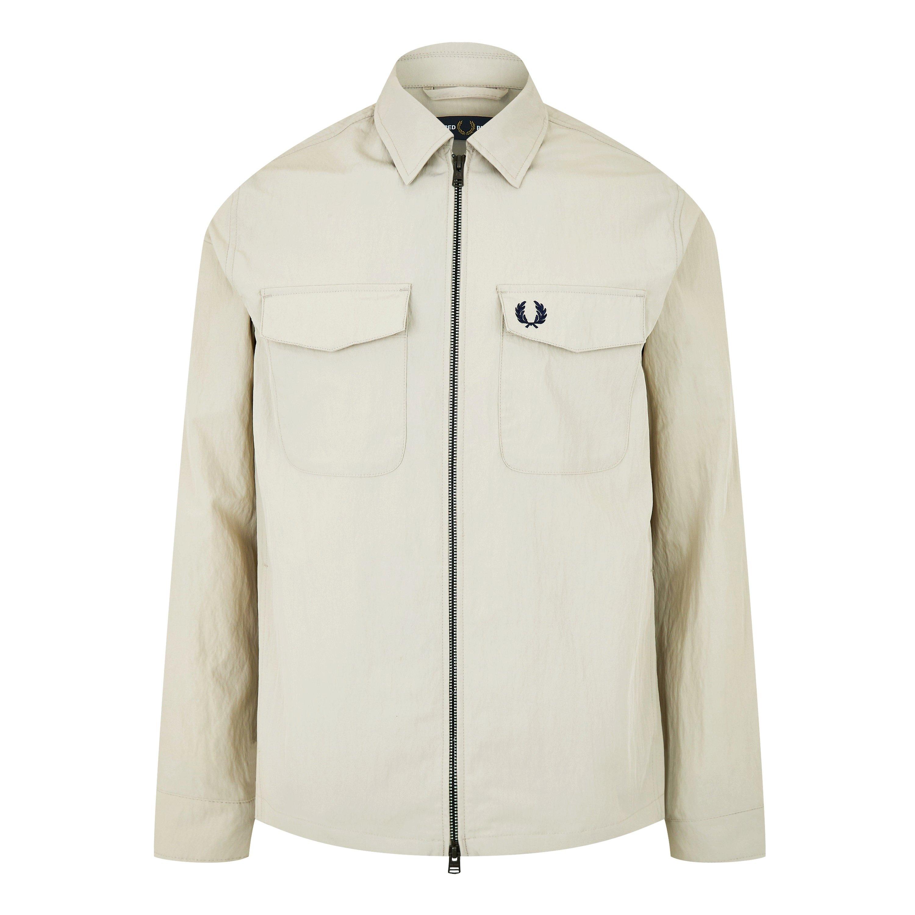 LightOyster P04 - Fred Perry - Men's  Long Sleeve Zip Overshirt - 7